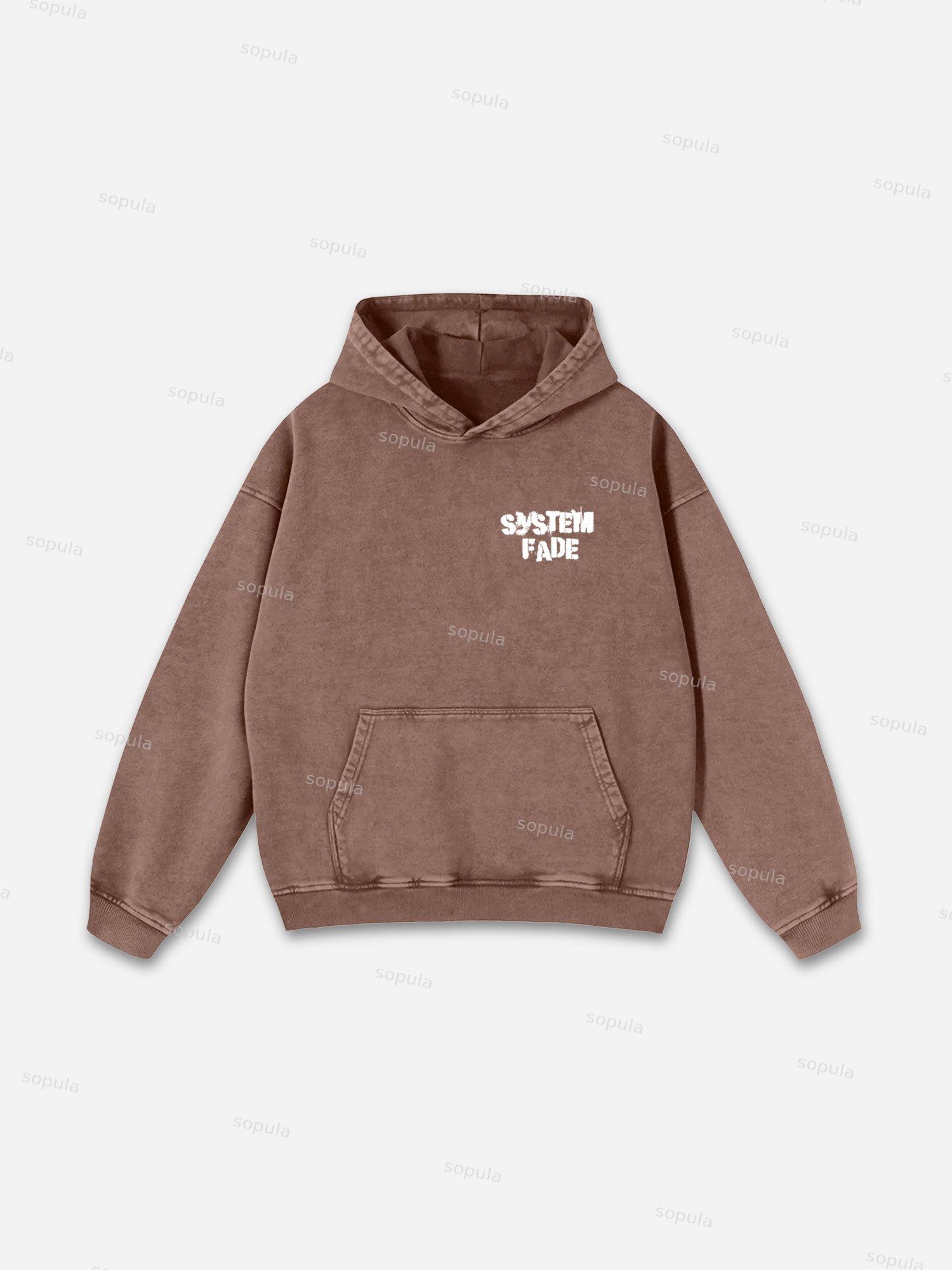 Boyz N The Hood Vintage Graphic Acid Wash Sweatshirt Washed Hoodie Product Image