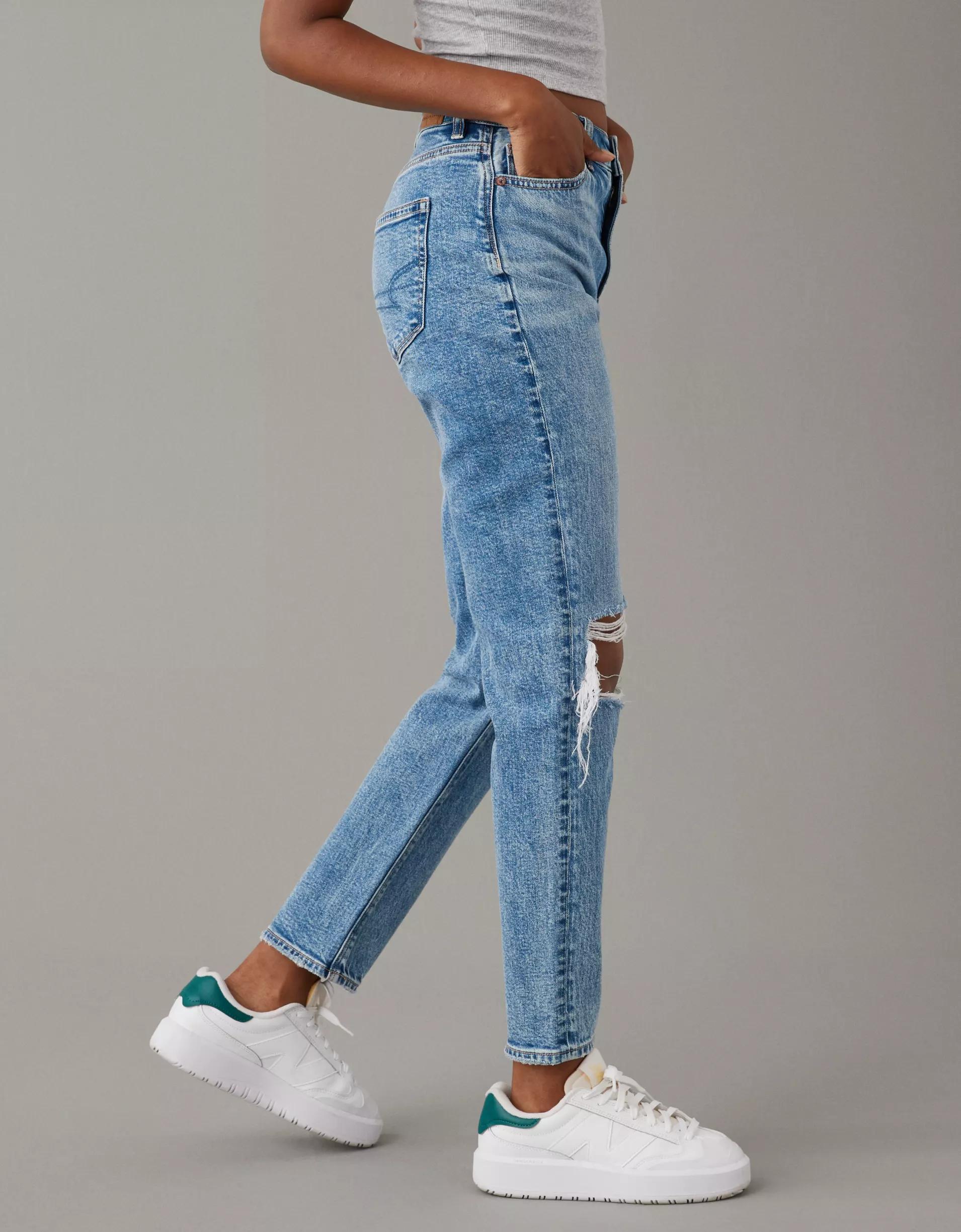 AE Strigid Ripped Mom Jean Product Image