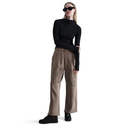 Nike Womens Nike Street OH Fleece Pants - Womens Mink Brown Product Image