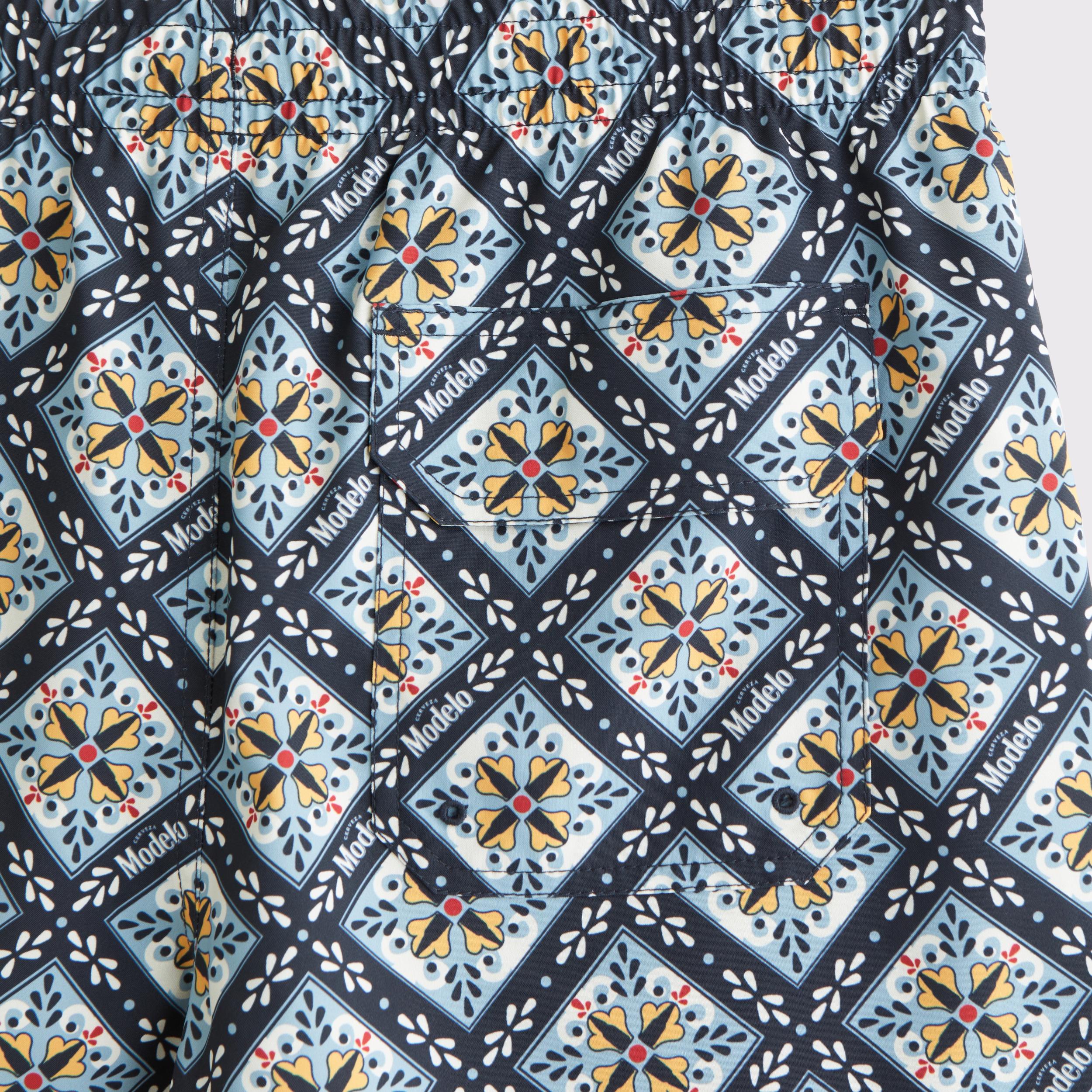 Pull-On Micro-Seersucker Swim Trunk Product Image