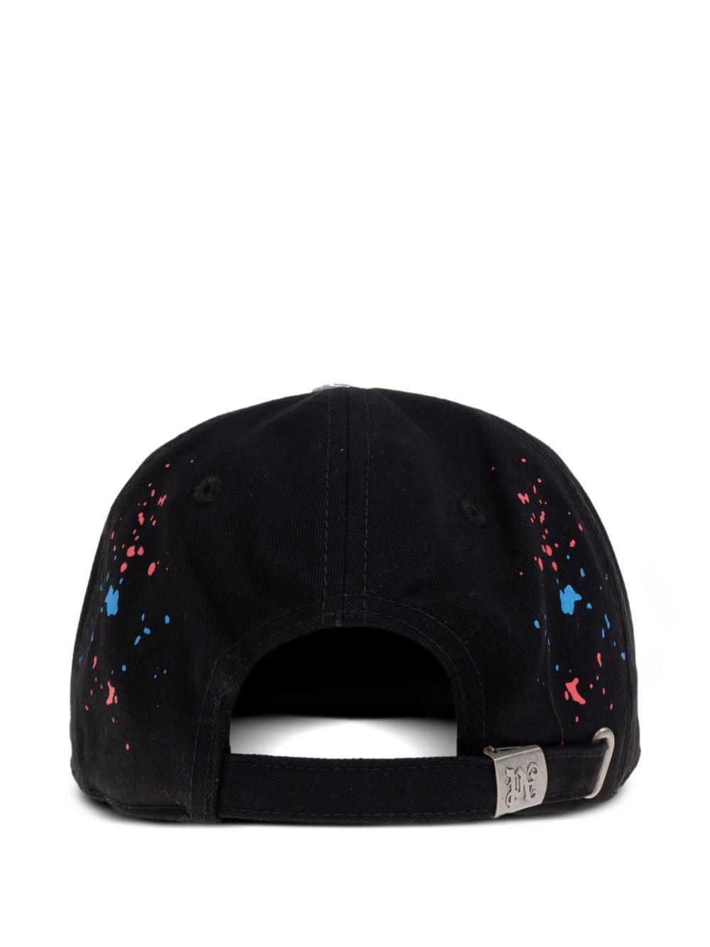 paint-splatter logo-embroidered cap Product Image