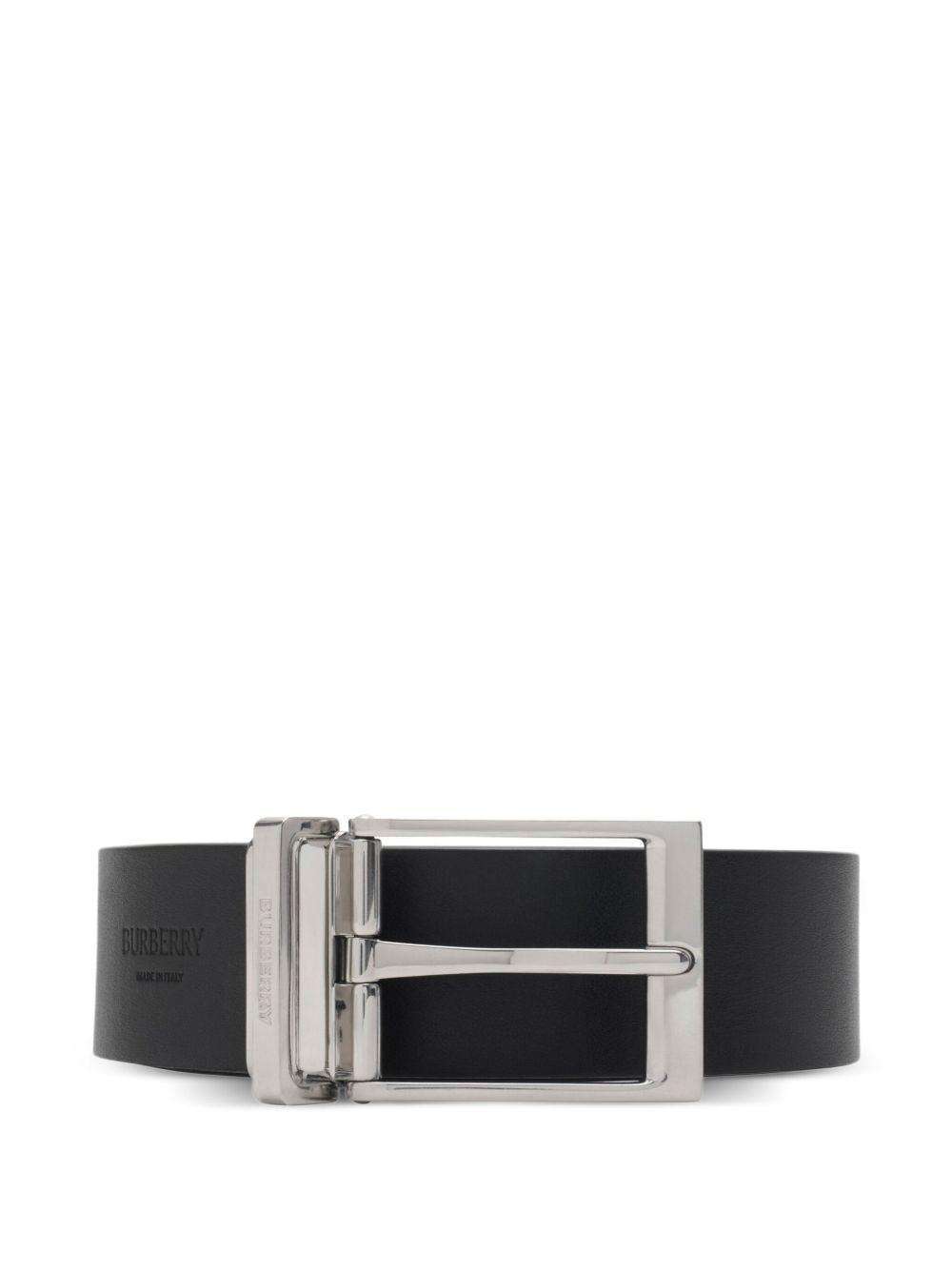 reversible check-pattern belt Product Image