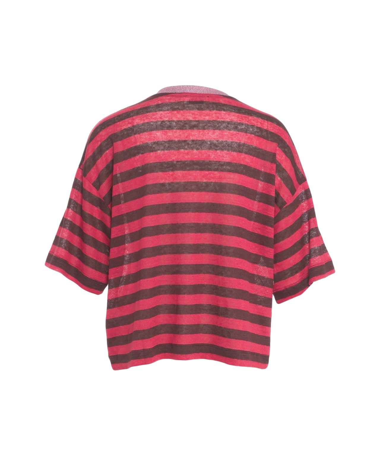 Striped linen t-shirt Product Image
