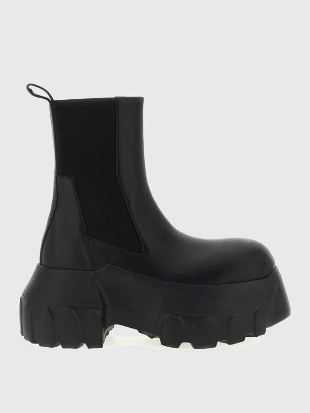 Black Hollywood Beatle Mega Tractor Chelsea Boots Product Image
