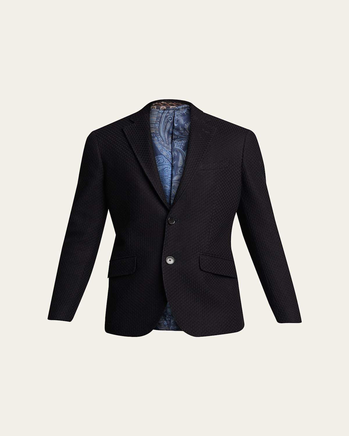 Mens Basic Knit Blazer Product Image