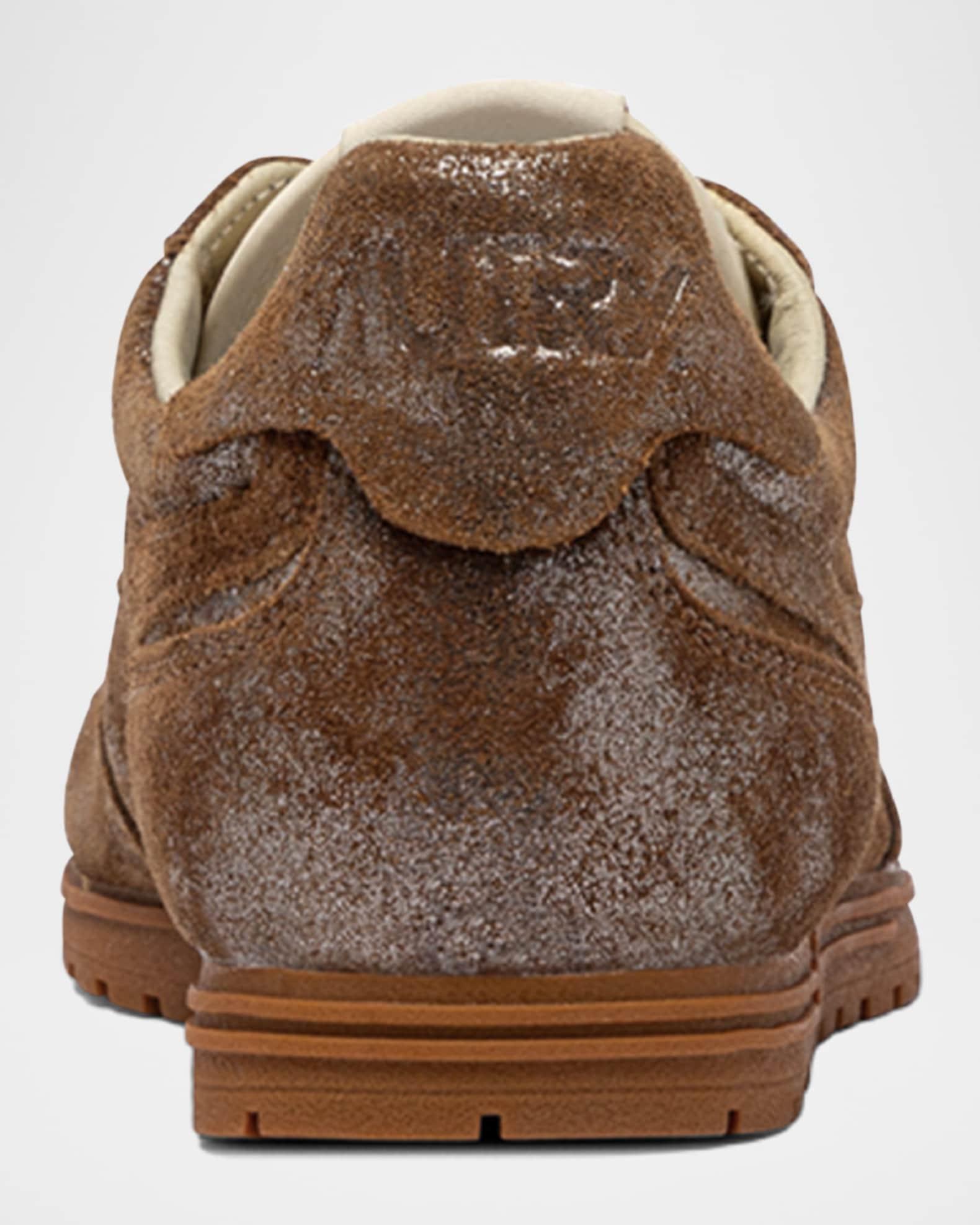 Windspin Retro Metallic Suede Runner Sneakers Product Image