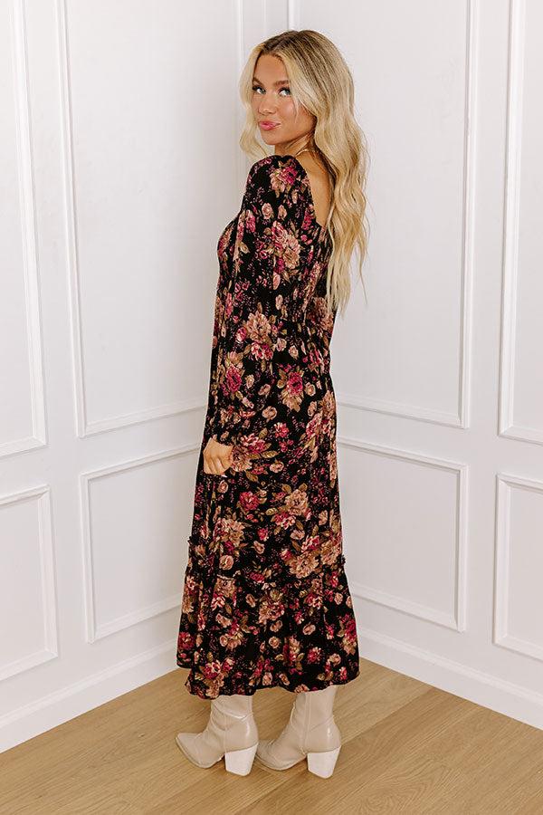 Hand In Hand Through It All Floral Midi Product Image