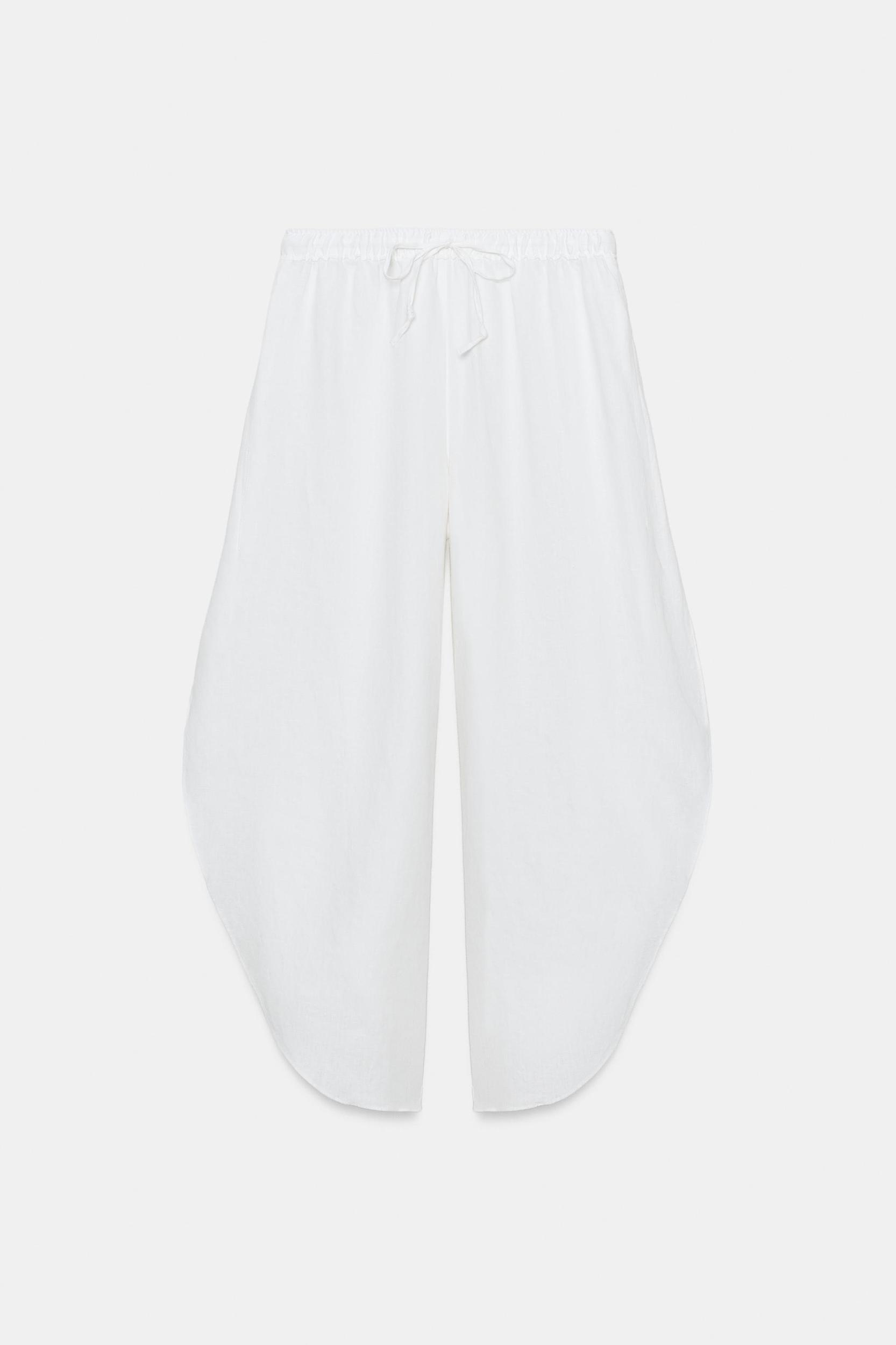 ZW COLLECTION LINEN PANTS WITH VENTS Product Image