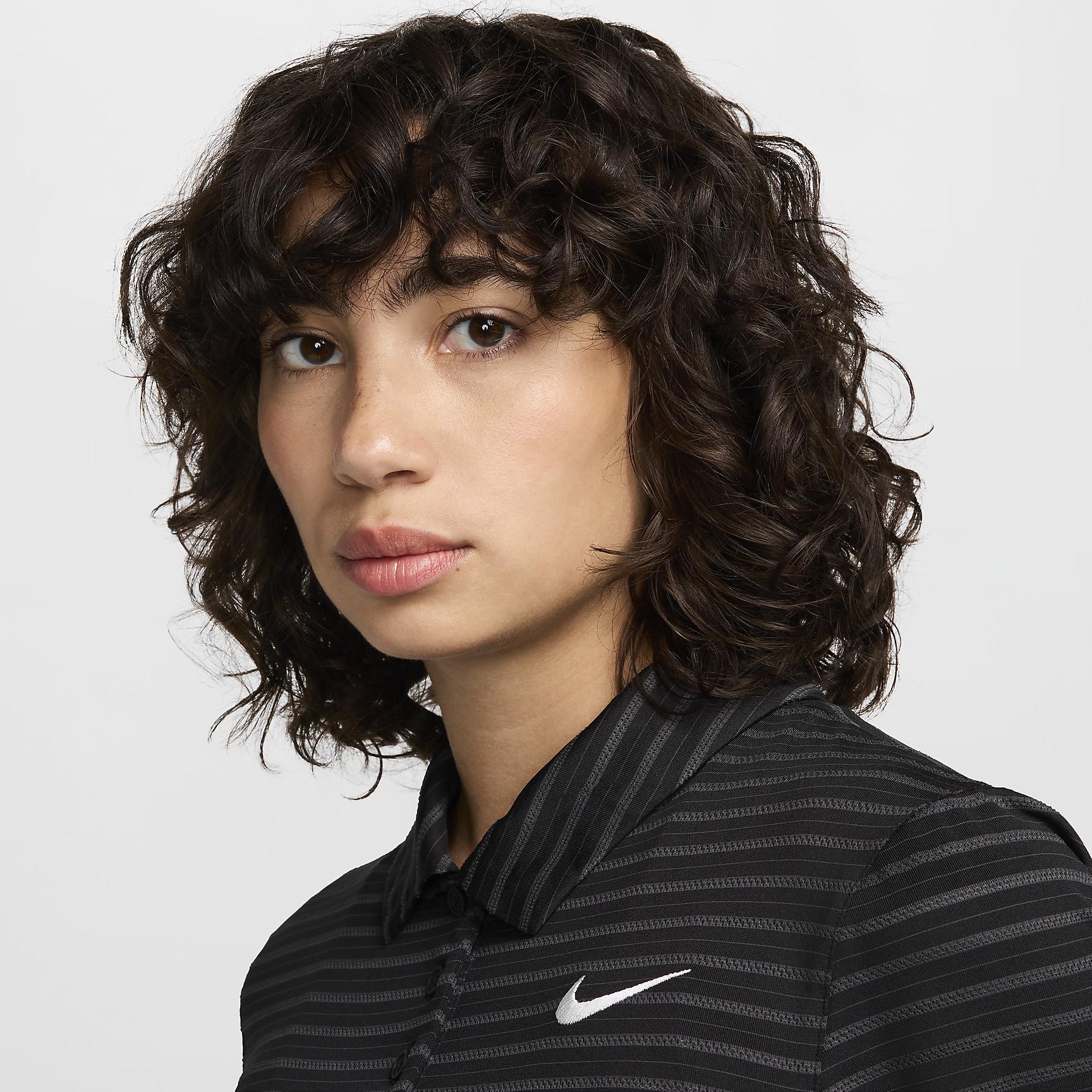 Nike Women's Victory Dri-FIT Short-Sleeve Striped Golf Polo Product Image