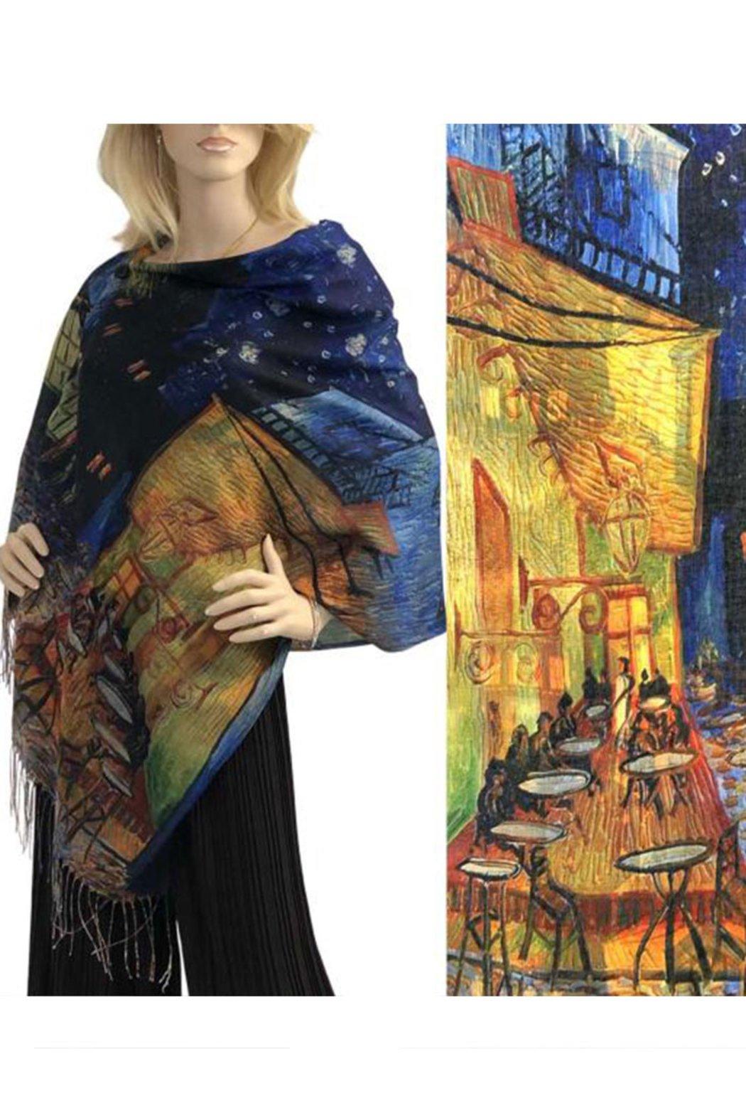 Art Design Cotton Touch Button Shawl Product Image