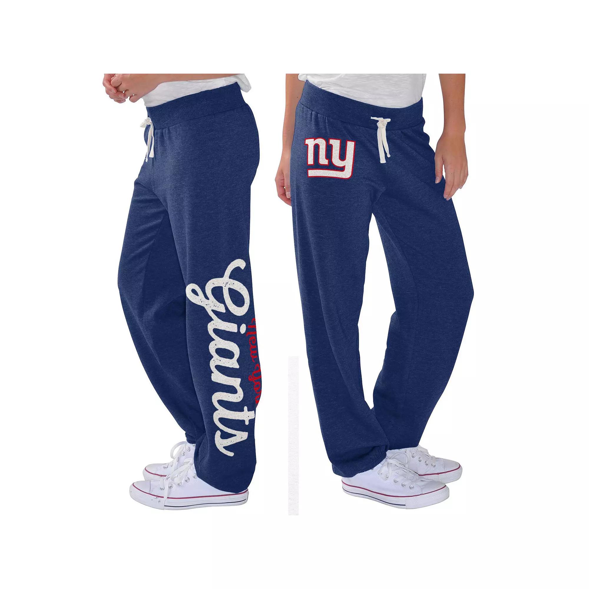 Women's G-III 4Her by Carl Banks Royal New York Giants Scrimmage Fleece Pants,  Product Image