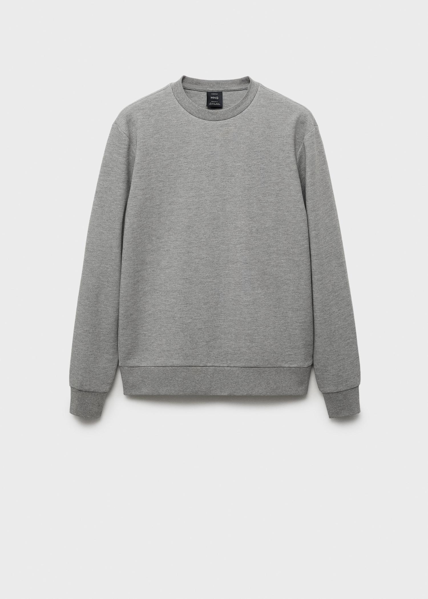 Regular-fit cotton sweatshirt - Men | MANGO USA Product Image