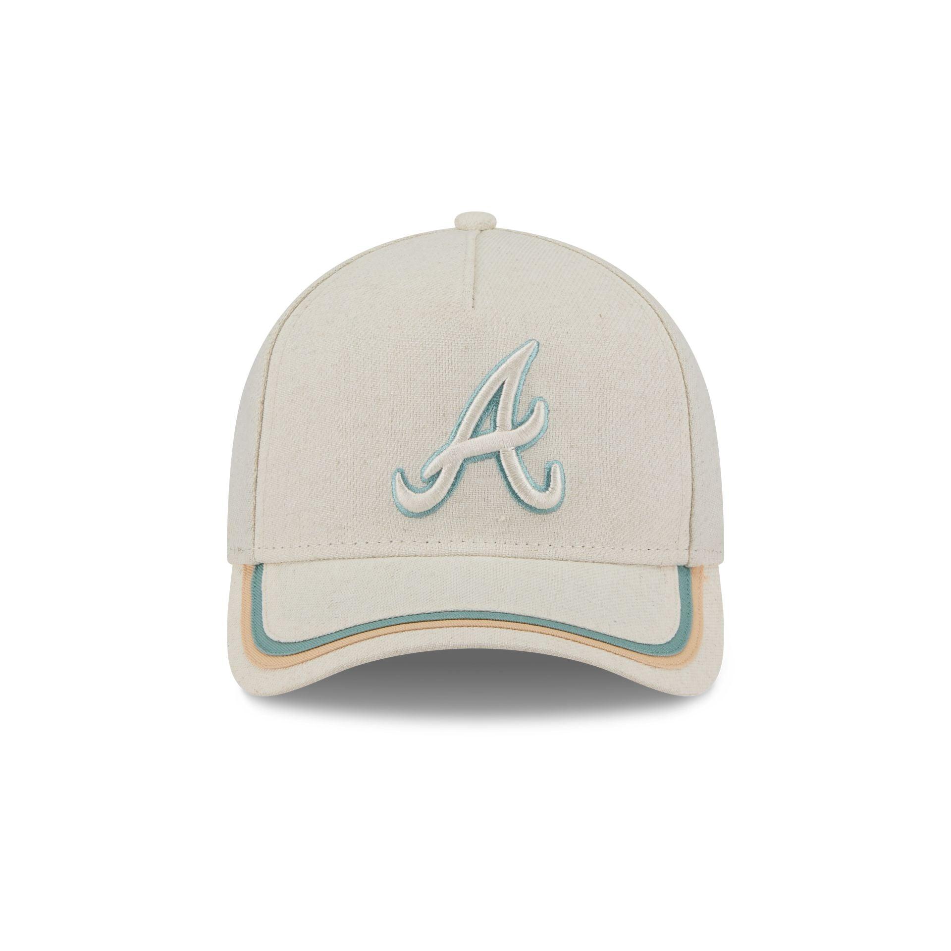 Atlanta Braves Neutral Hemp 9FORTY M-Crown A-Frame Adjustable Hat Male Product Image