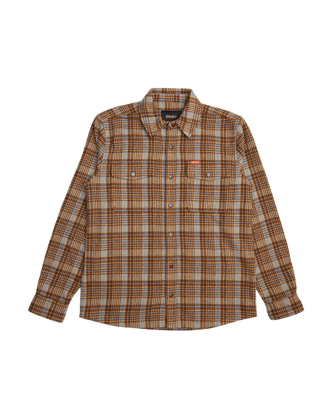 Kalyn Check Shirt - Brown Check Product Image