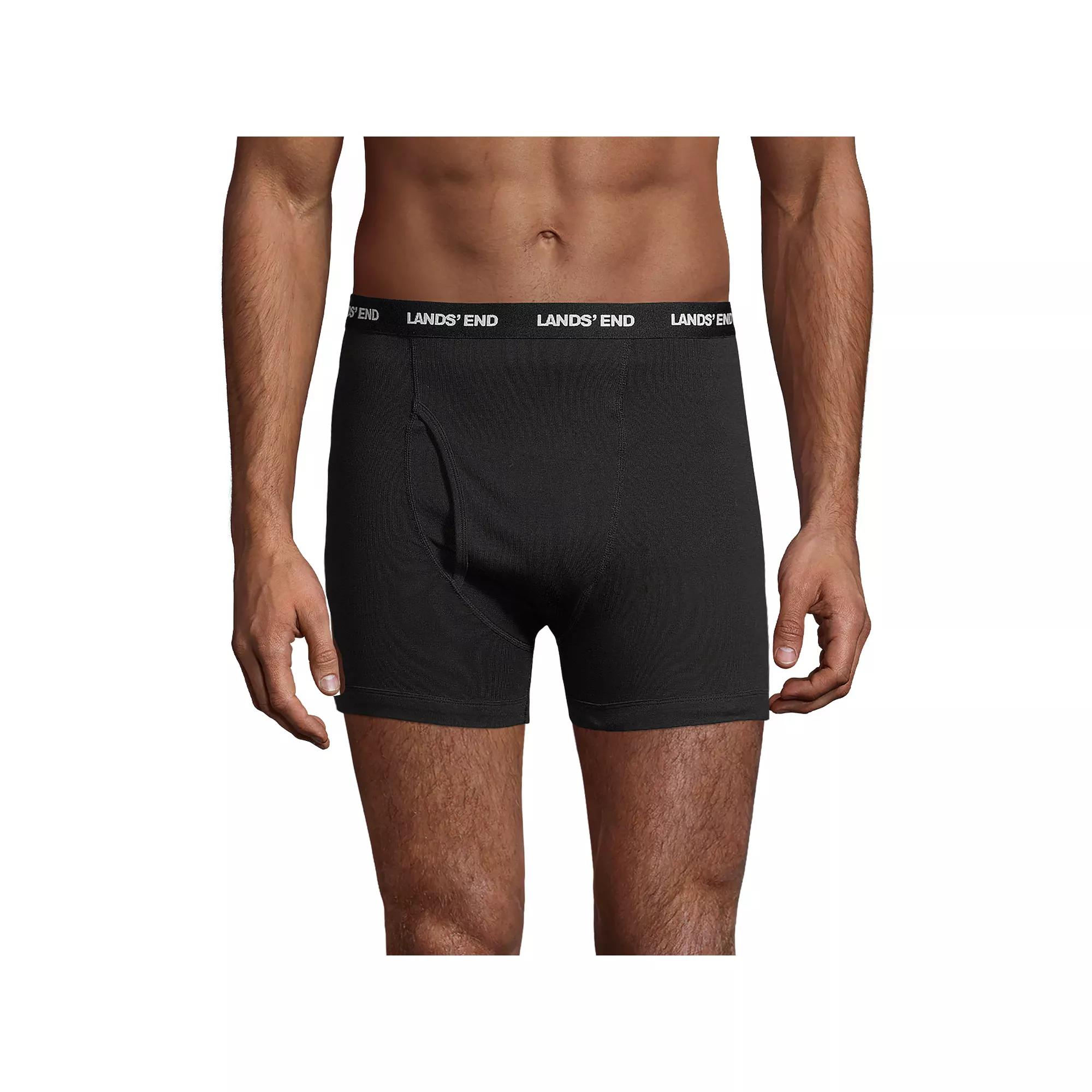 Men's Lands' End 3-pack Knit Boxer Briefs,  Product Image