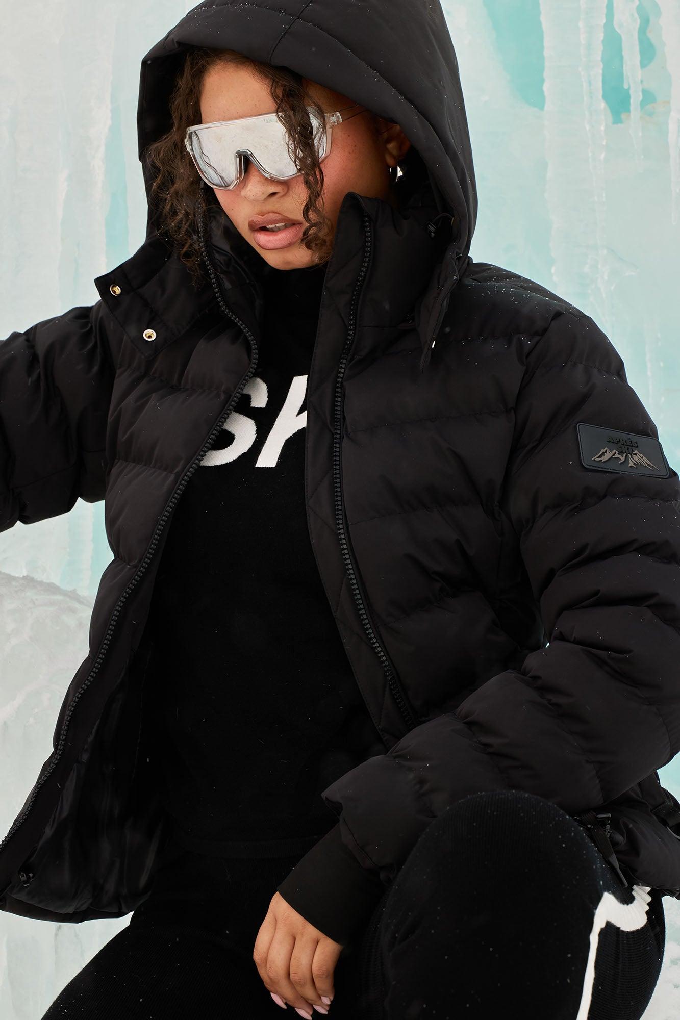 Grab My Skis Puffer Jacket - Black Product Image