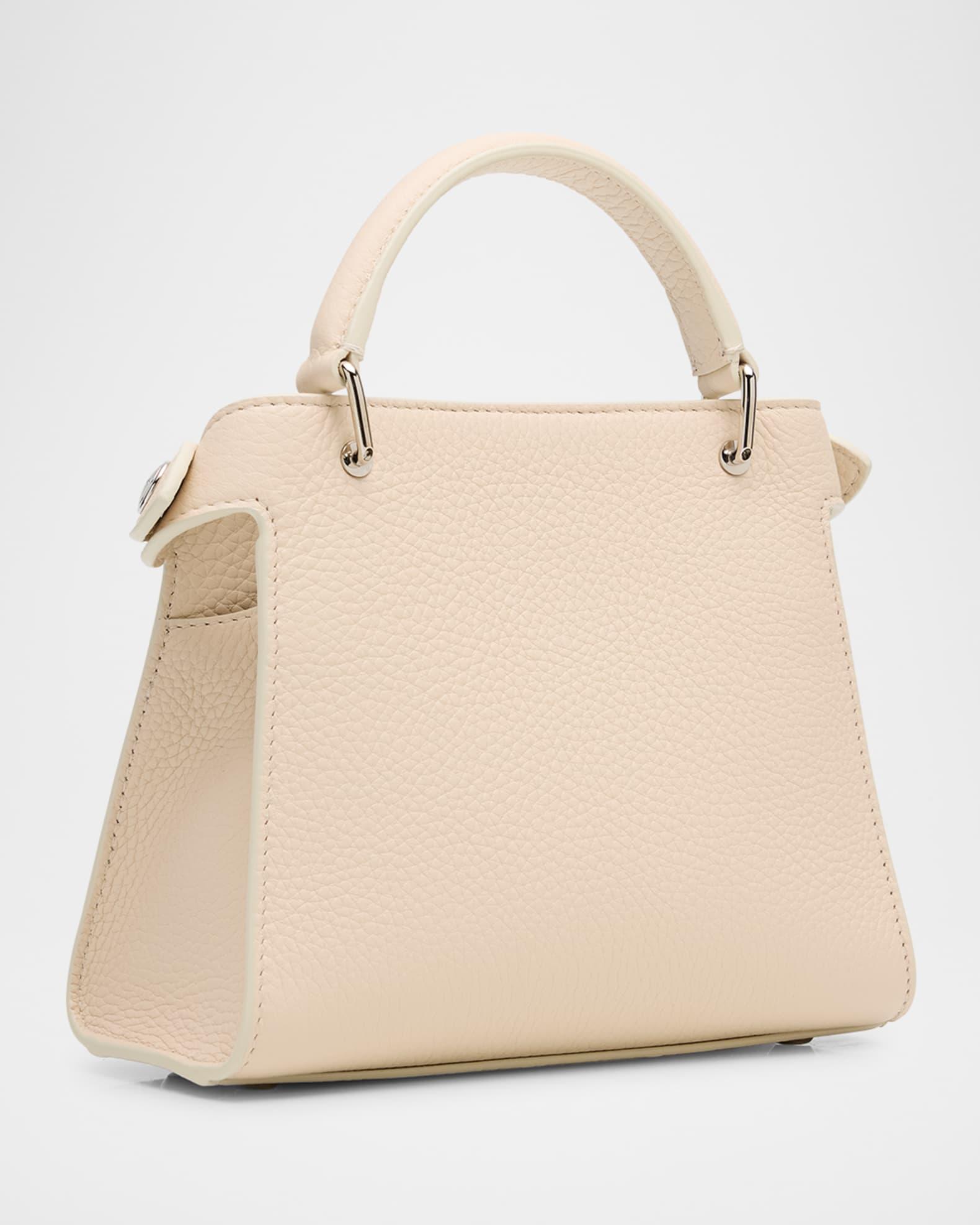 Lutece Nano Grained Leather Top-Handle Bag Product Image