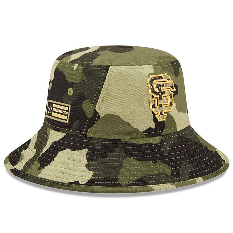 Men's New Era Camo San Francisco Giants 2022 Armed Forces Day Bucket Hat, Green Product Image