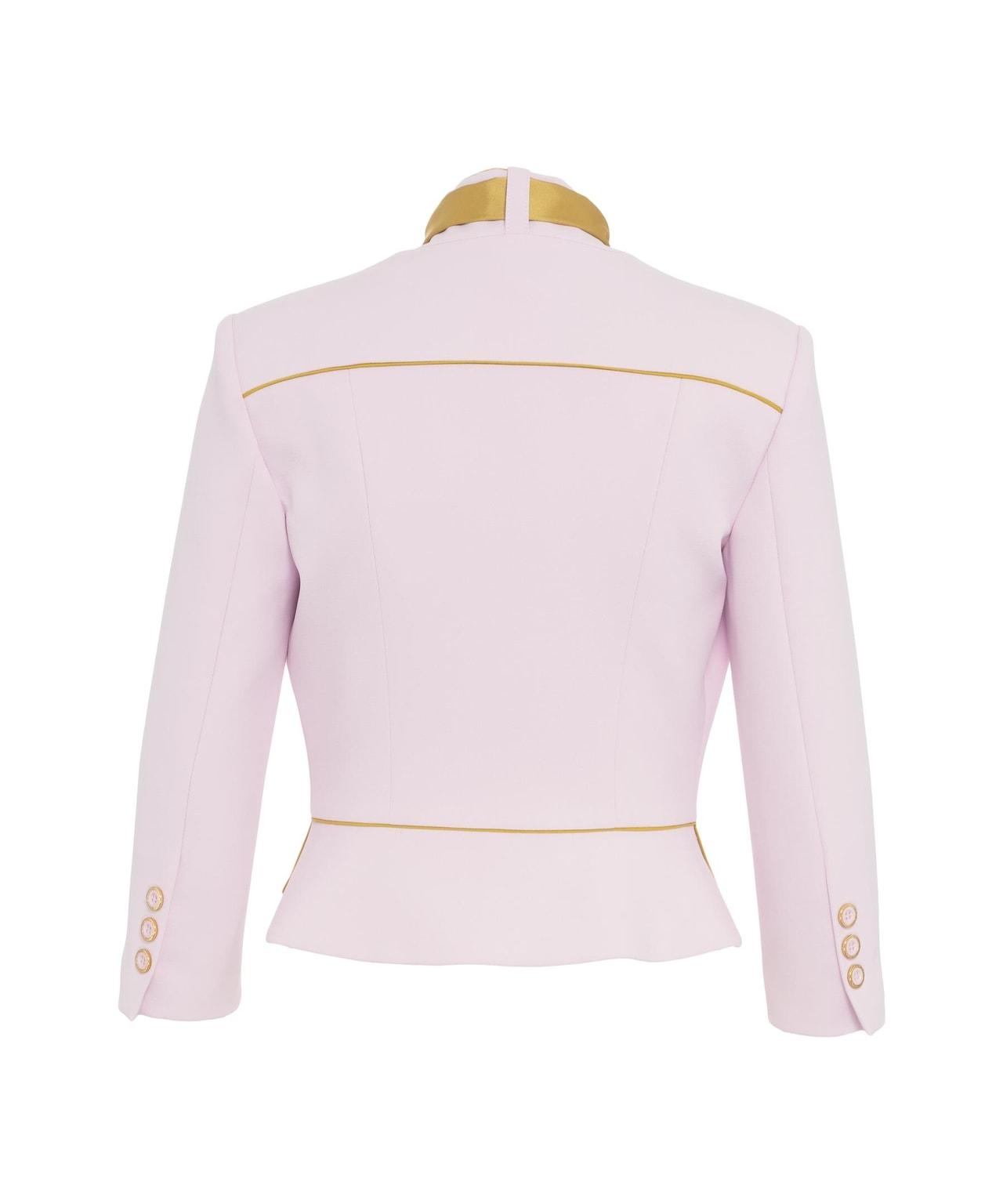 Crêpe blazer with foulard Product Image