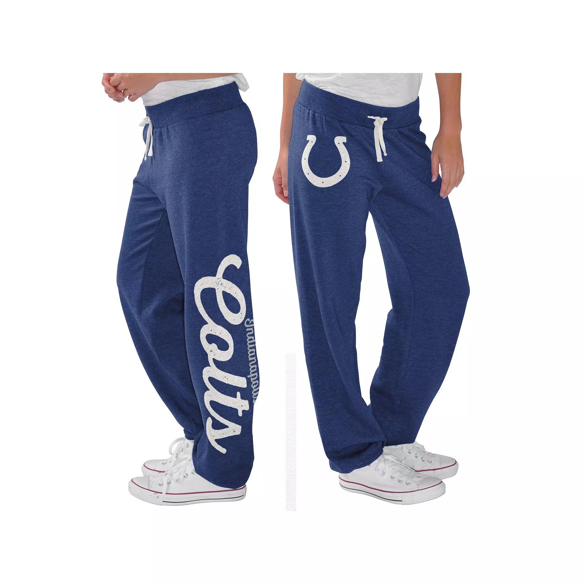 Women's G-III 4Her by Carl Banks Royal Indianapolis Colts Scrimmage Fleece Pants,  Product Image