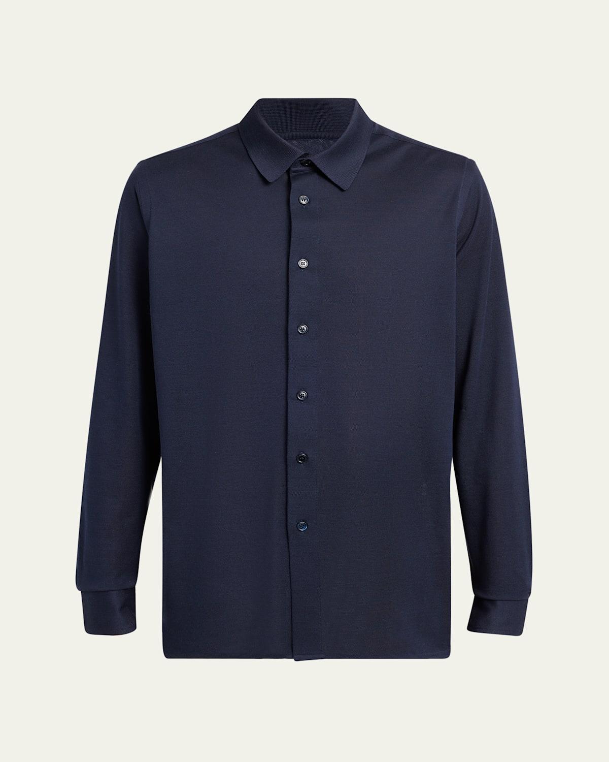 Mens Silk Pique Sport Shirt Product Image