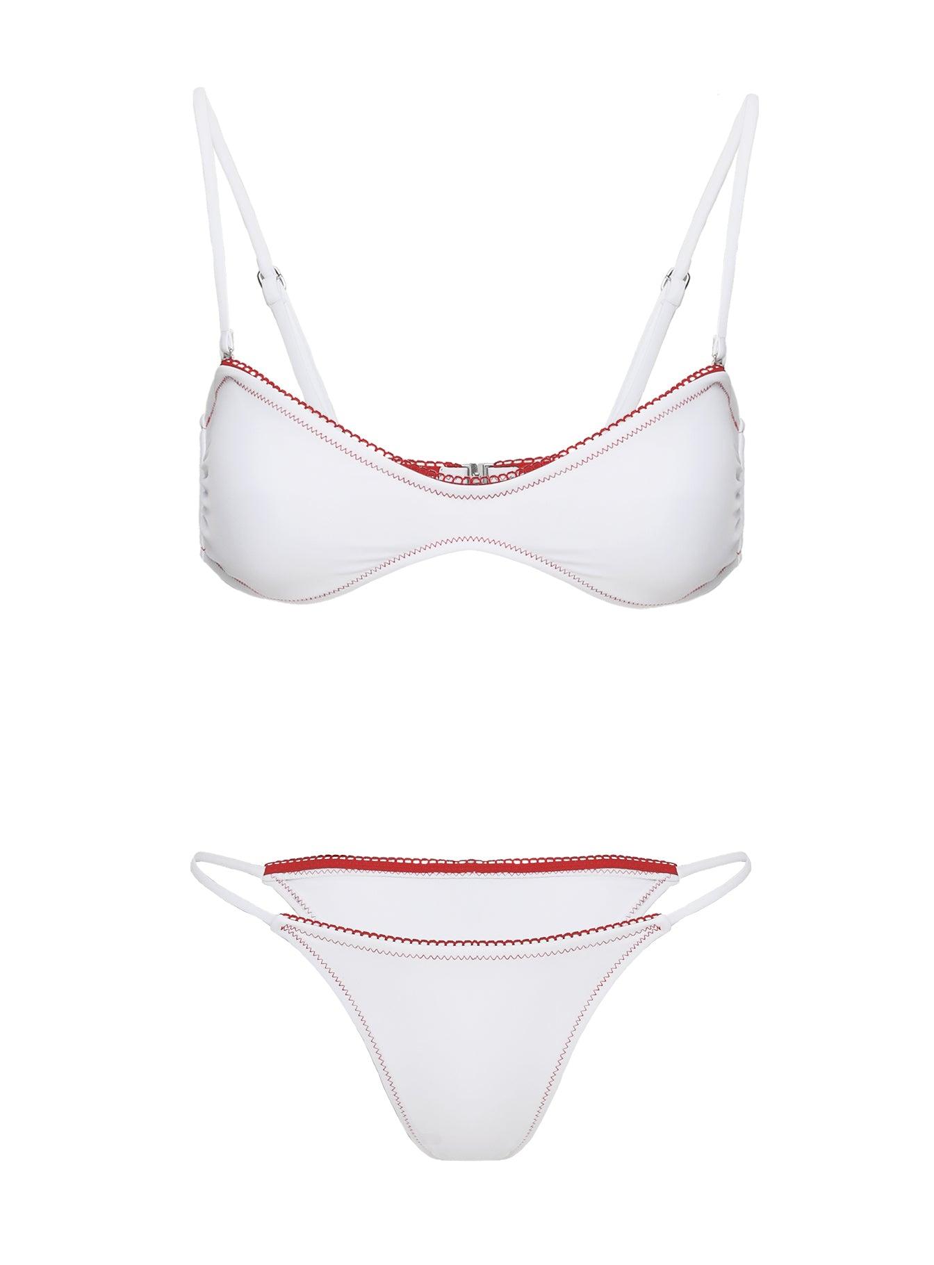 Othella String Bikini Bottoms White / Red Product Image
