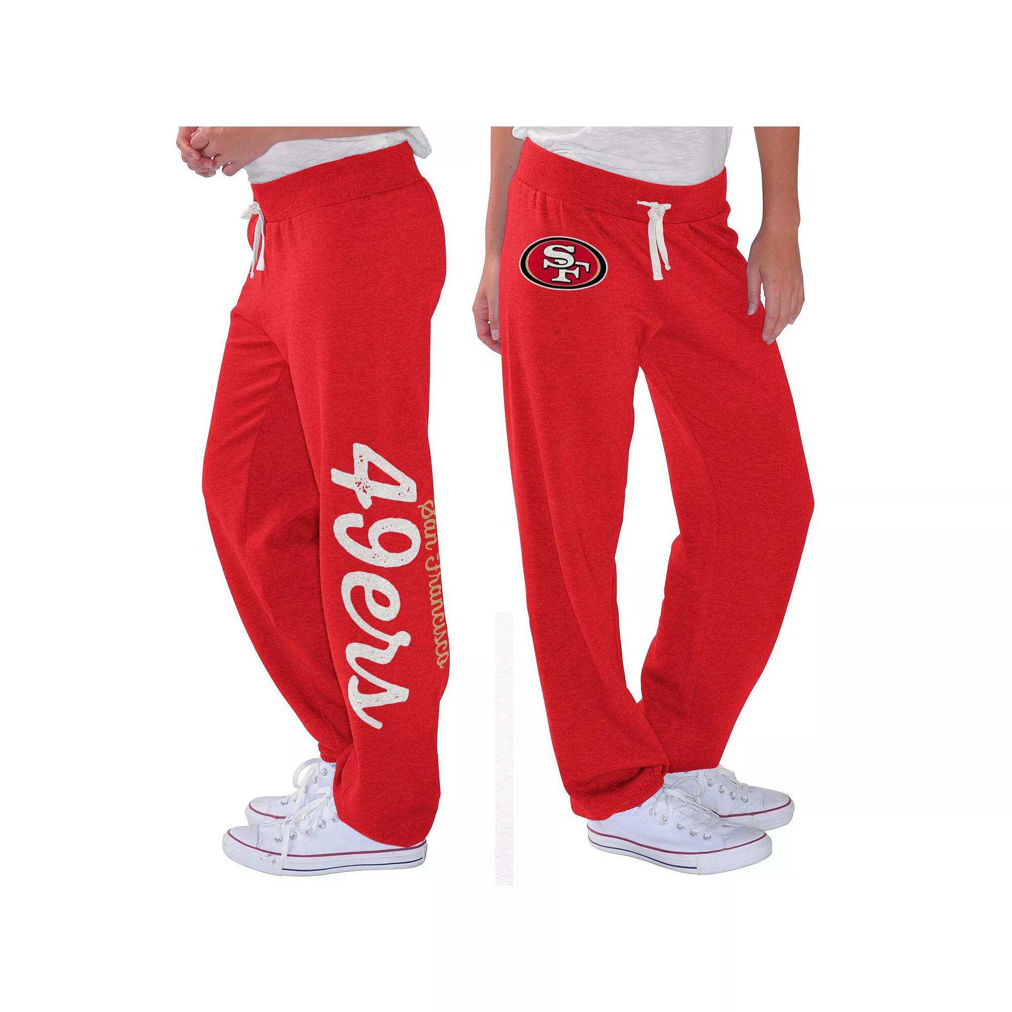 Women's G-III 4Her by Carl Banks Scarlet San Francisco 49ers Scrimmage Fleece Pants, Size: Large, Red Product Image