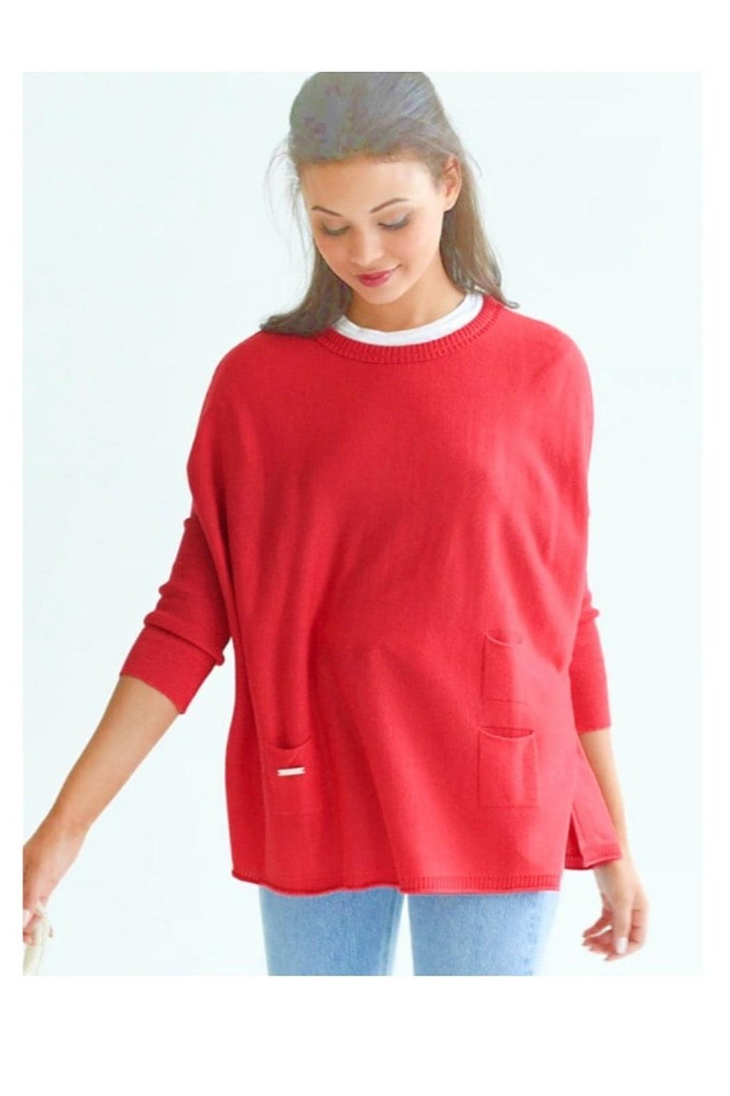 CATALINA CREWNECK MINI POCKET TRAVEL SWEATER Product Image
