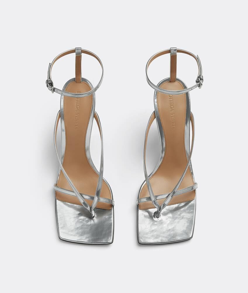Women's Stretch Strap Sandal in Silver Product Image