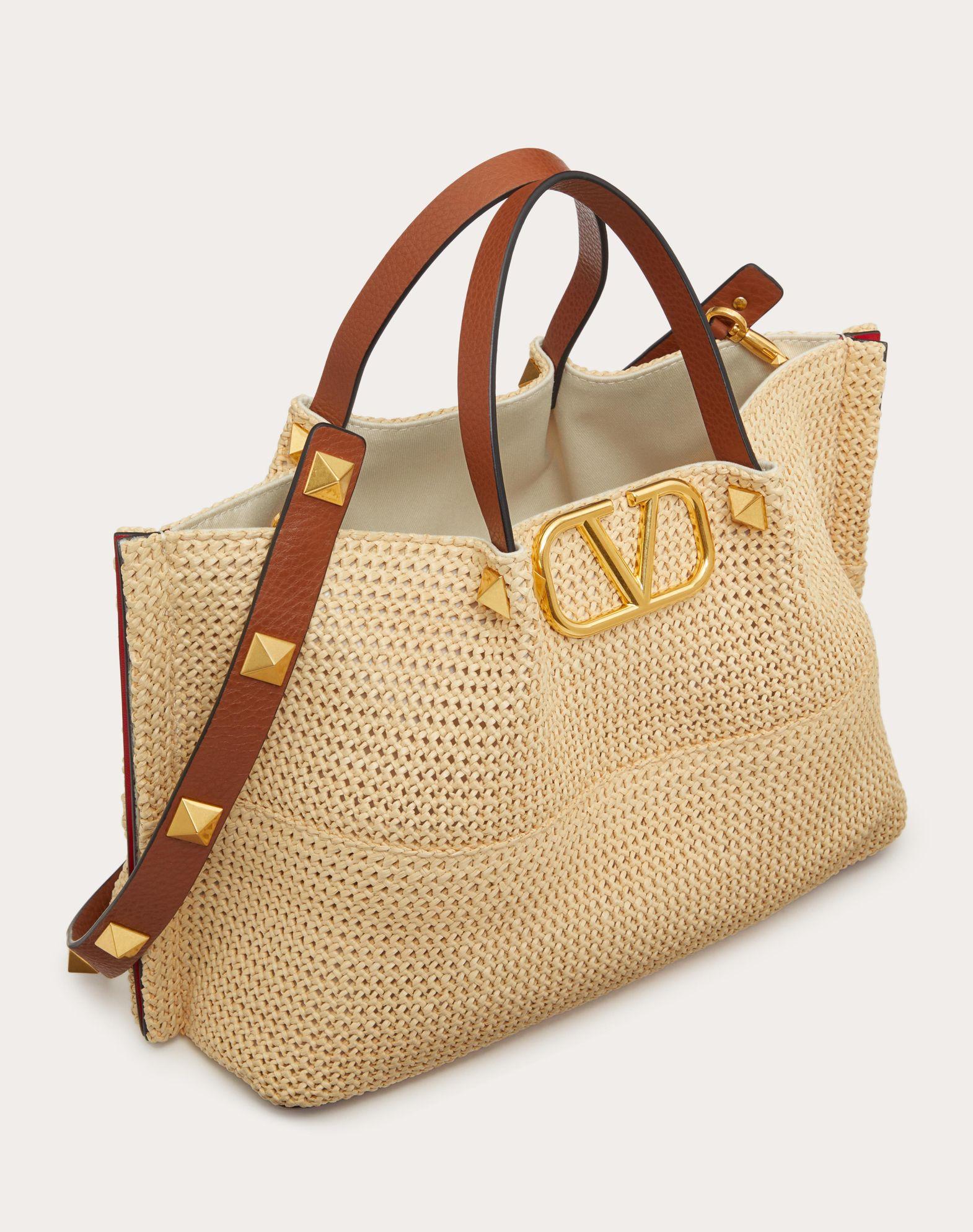 MEDIUM STRAW SUMMER TOTE  Product Image