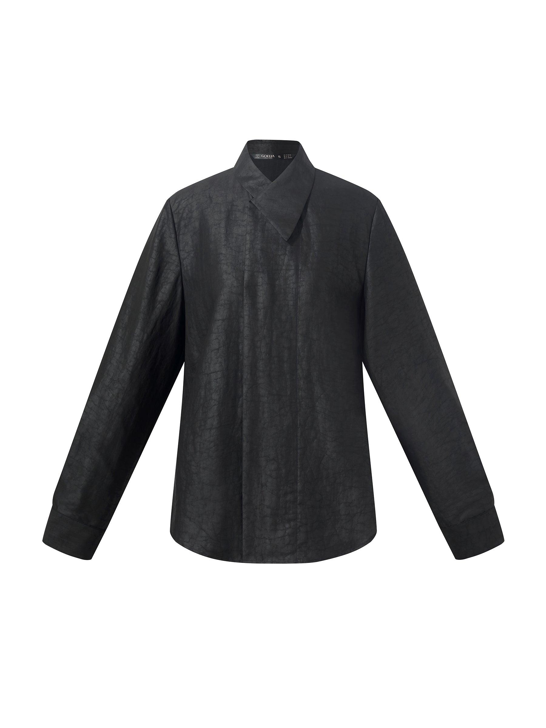 18MM Xiang Yun Silk Cross Front Collar Women Blouse Product Image