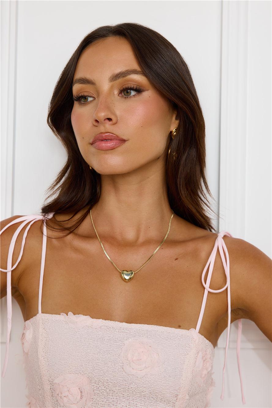 Romance And Me Necklace Gold Product Image