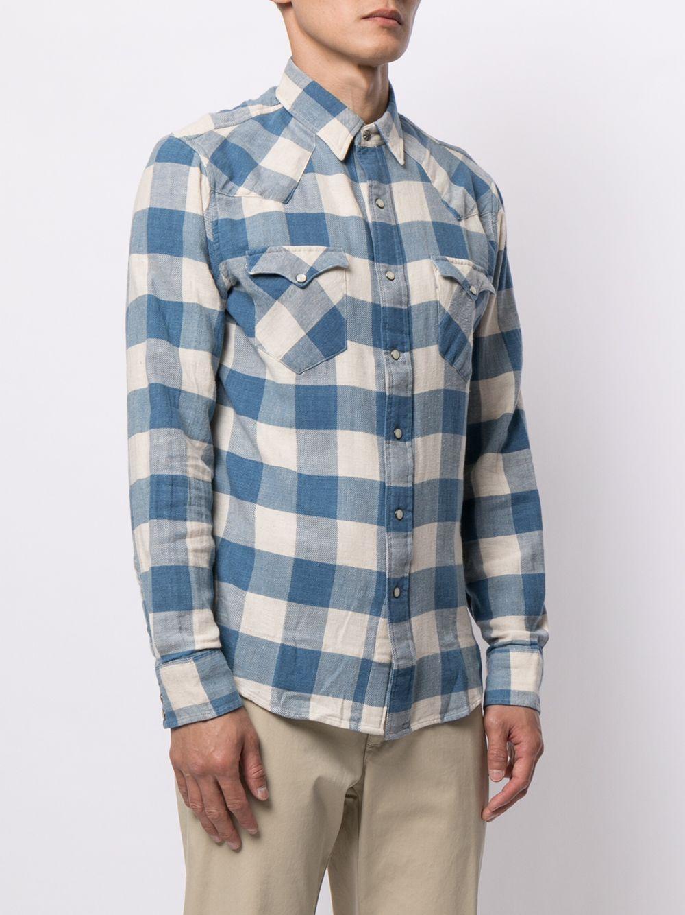 gingham-print shirt Product Image