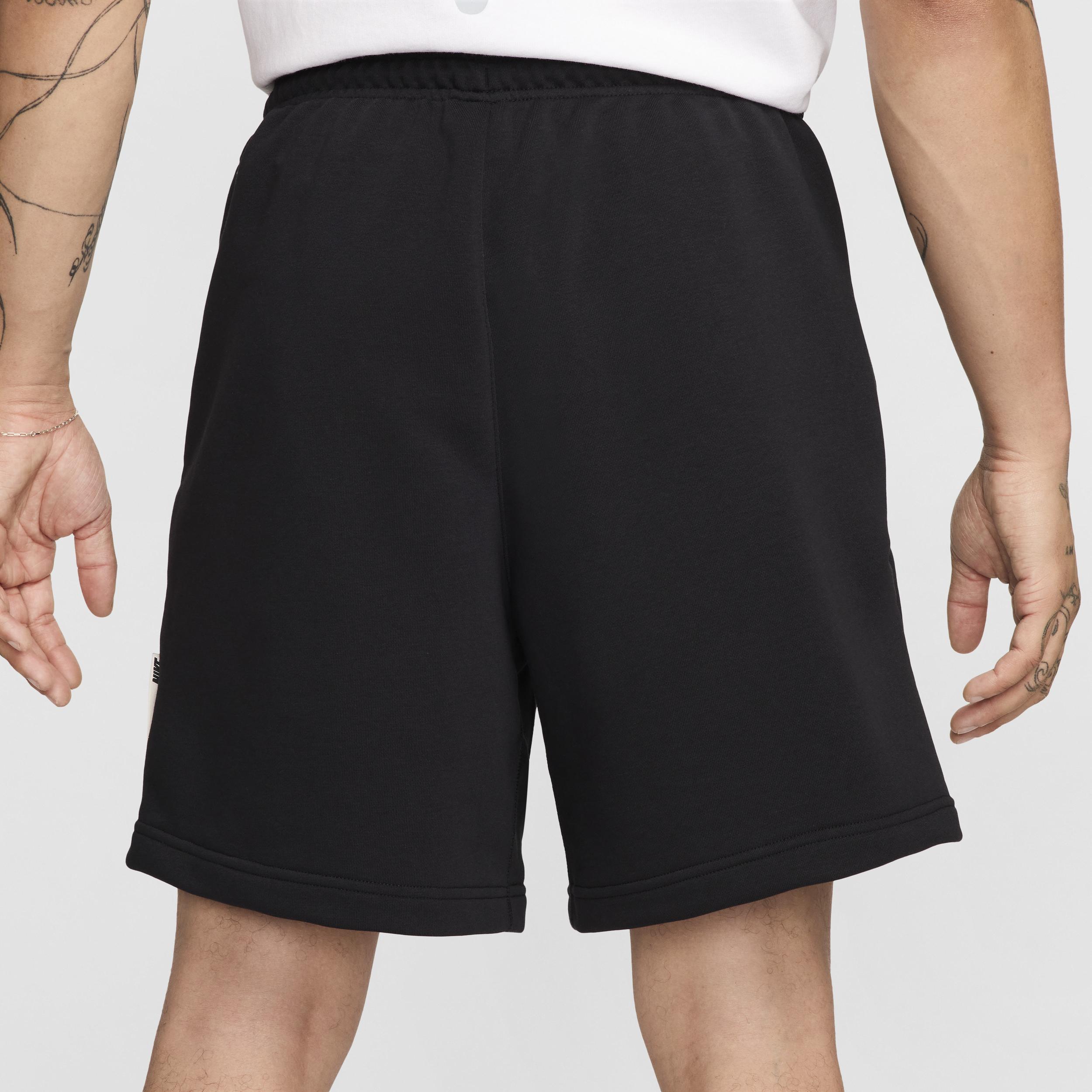 Nike Mens Standard Issue 8 Dri-FIT Fleece Basketball Shorts | FZ0216-010 Product Image