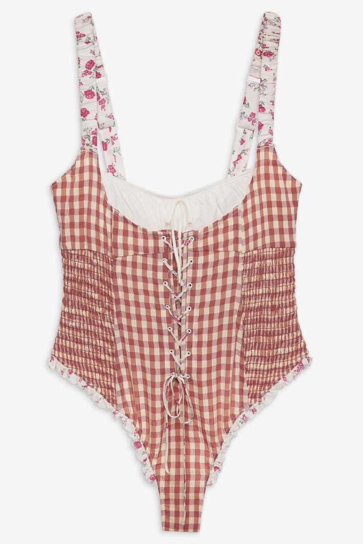 Georgia Bodysuit — Mauve Product Image