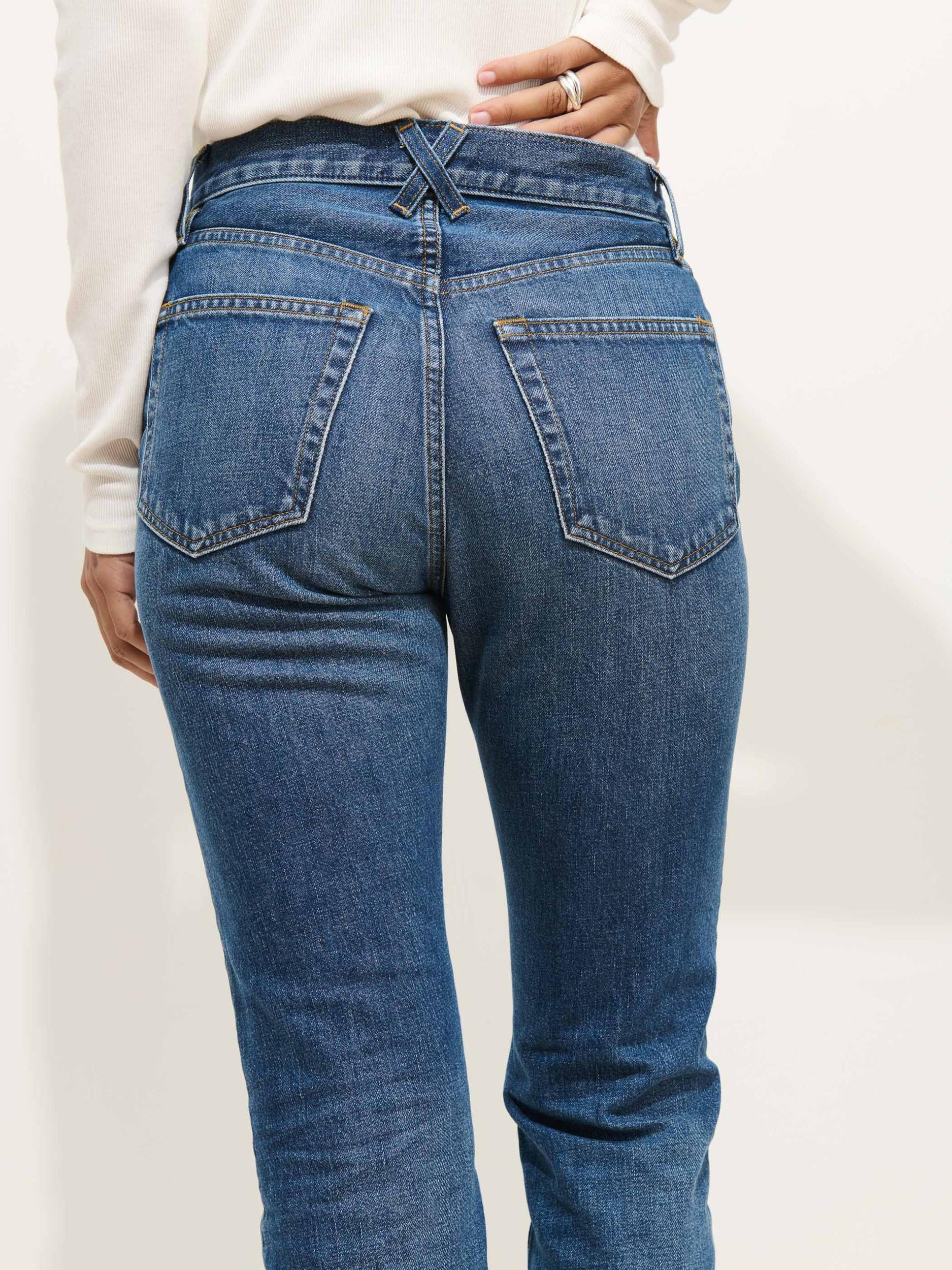 Jane Mid Rise Straight Jean Product Image