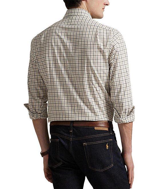 Polo Ralph Lauren Classic Fit Plaid Stretch Poplin Long Sleeve Woven Shirt Product Image