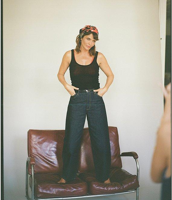 Rolla's Gigi Barrel Ava Mid Rise Wide Leg Jeans Product Image