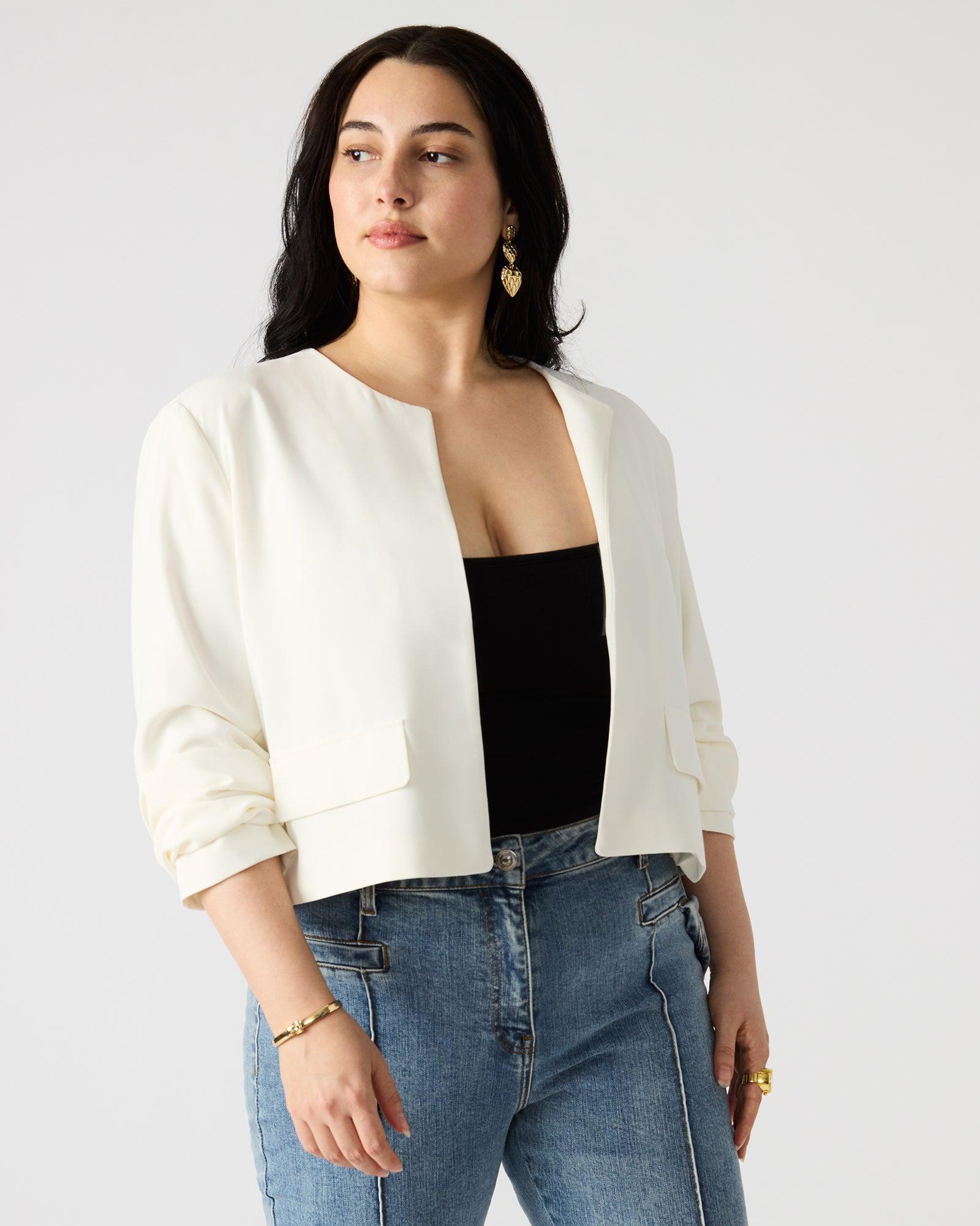 SERENEA BLAZER WHITE Female Product Image