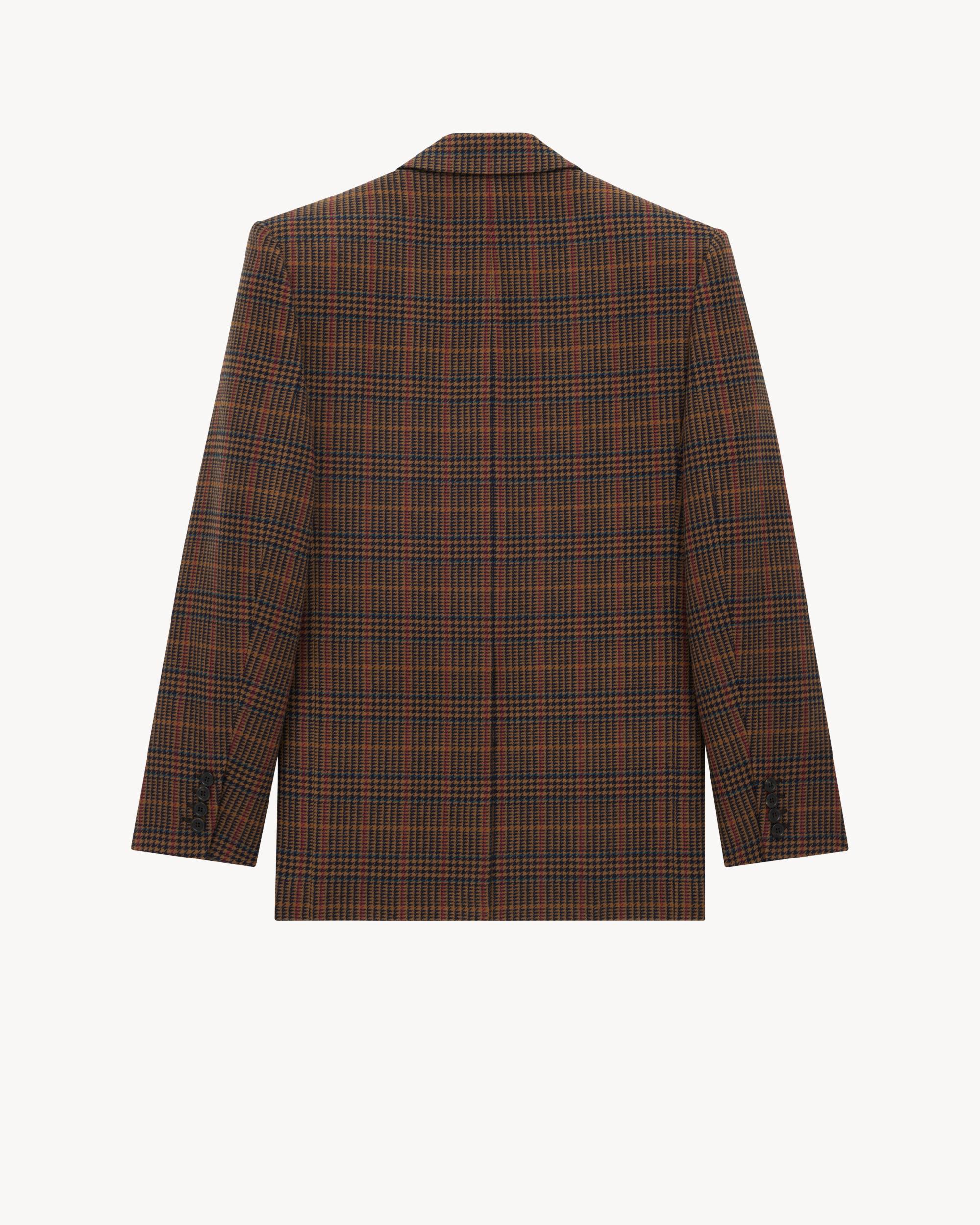 jacket in wool check Product Image