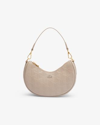Maheki Embossed Leather Half Moon Purse Product Image