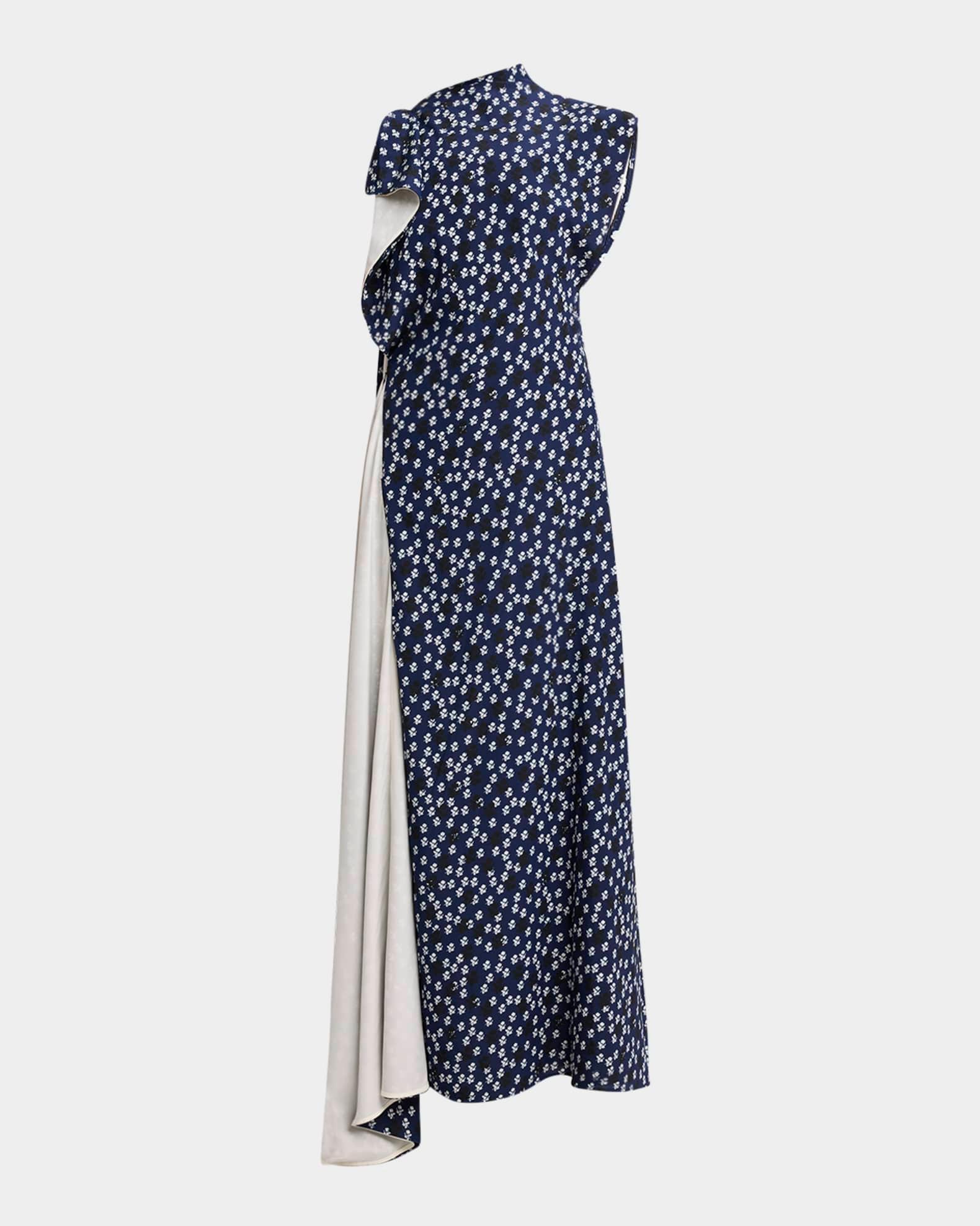 Devyn Printed Drape Maxi Dress Product Image