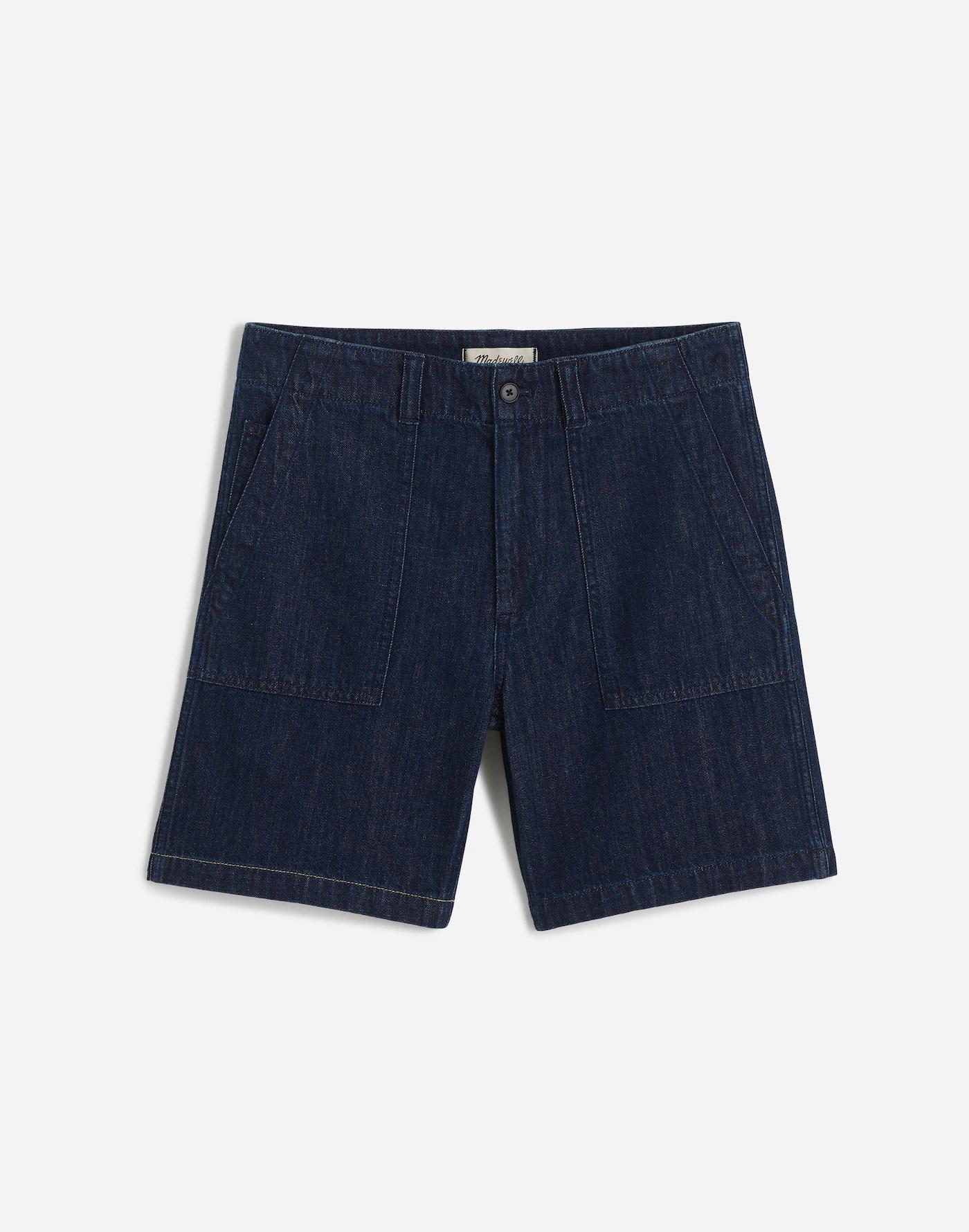 Patch Pocket Shorts in Summer Denim Product Image