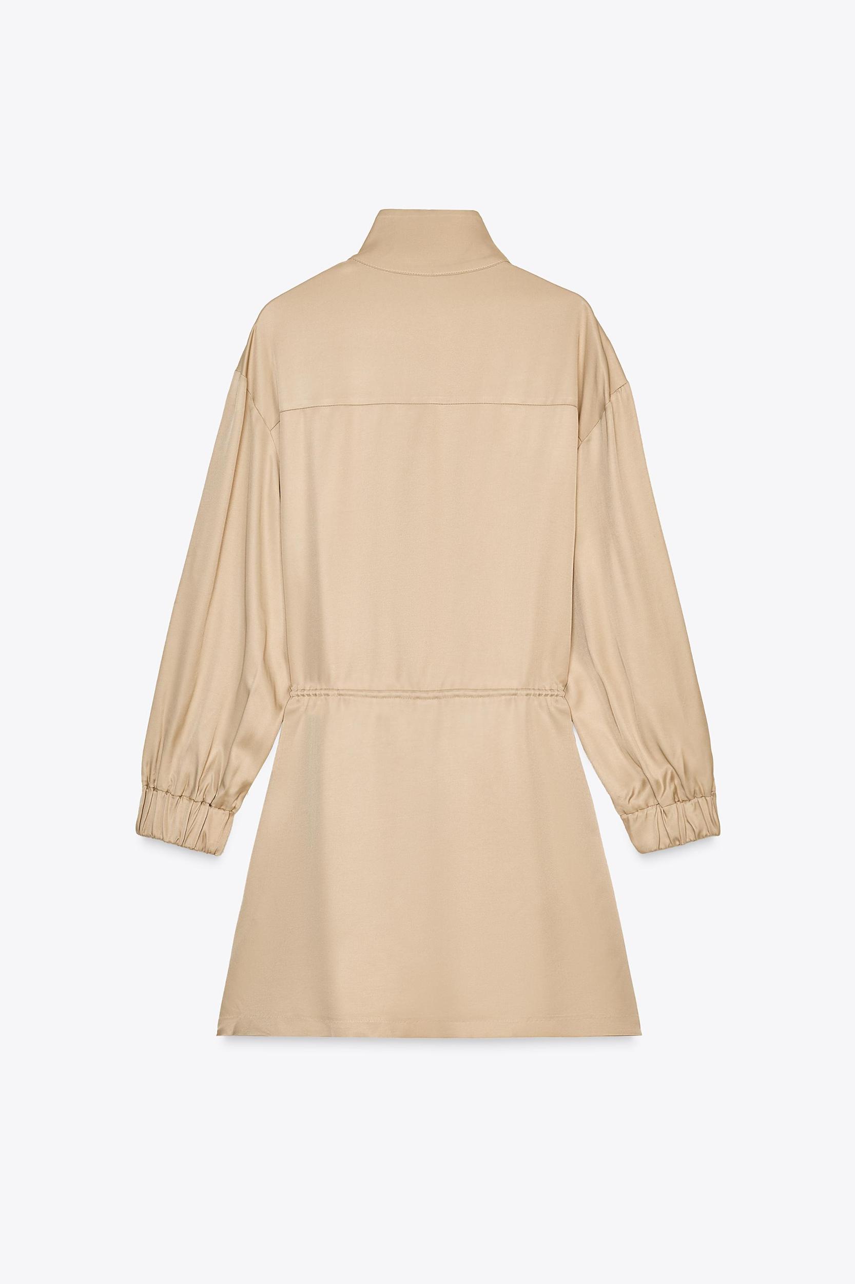 SATIN EFFECT MINI DRESS Product Image