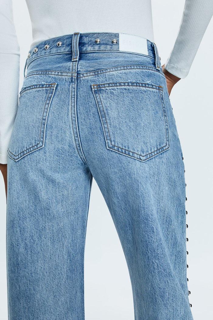 Lexi Mid Rise Bowed Straight Product Image