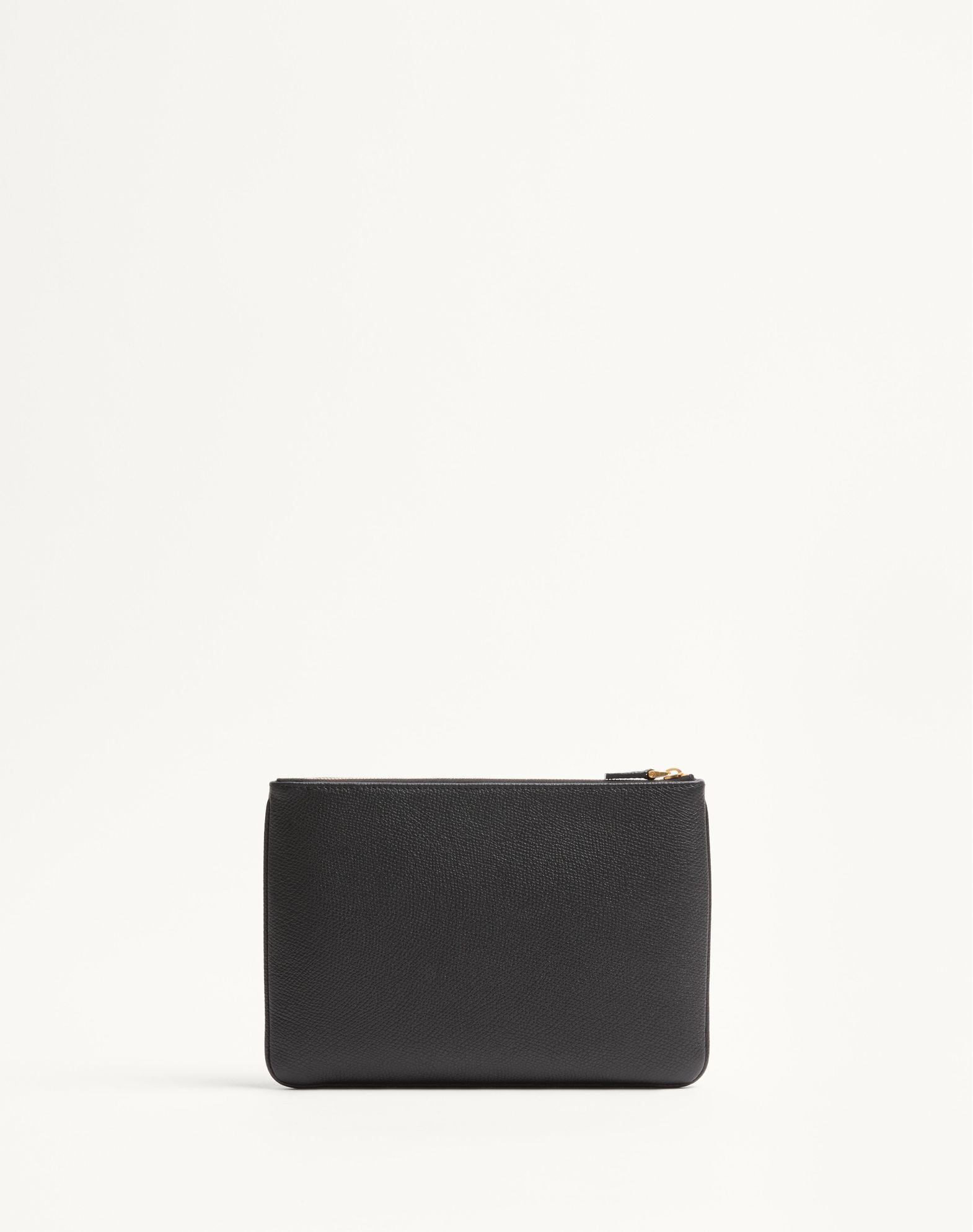 Vlogo Signature Grainy Calfskin Clutch Bag Product Image