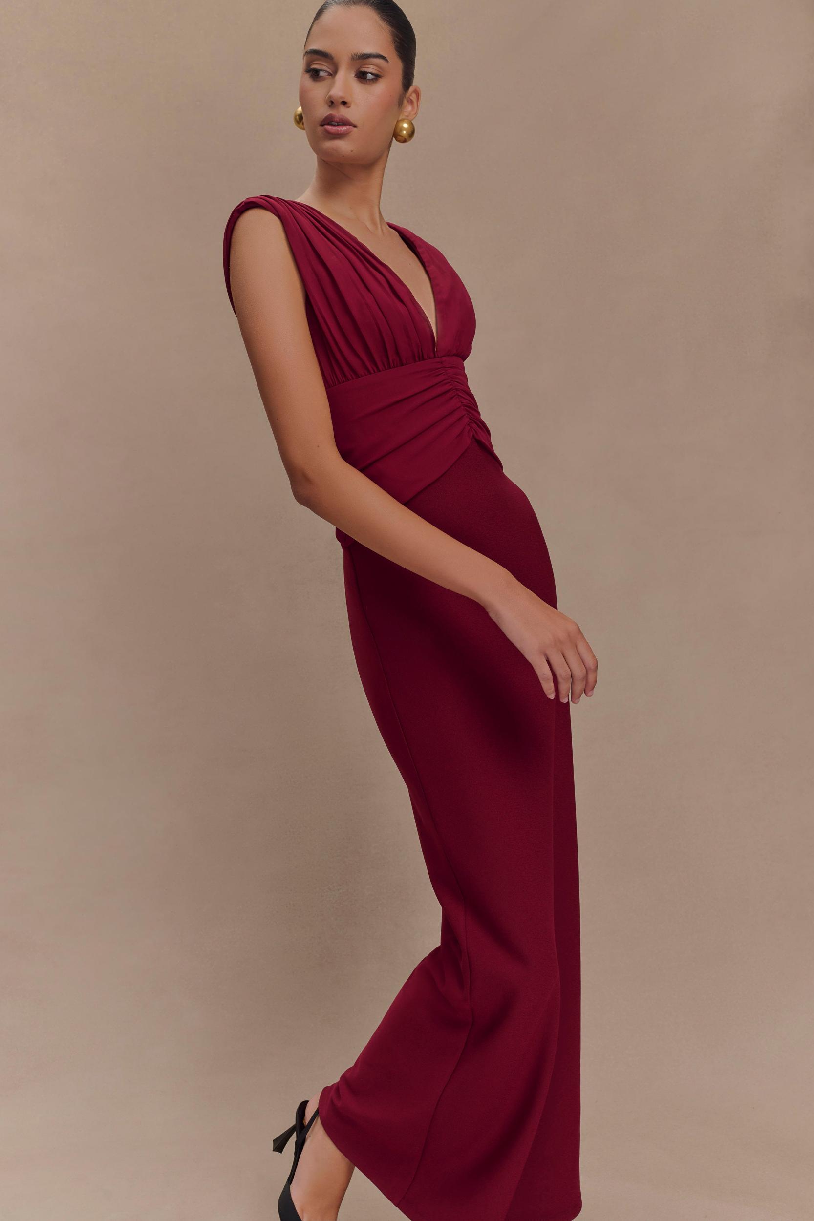 Monique Maxi Dress - Plum Product Image