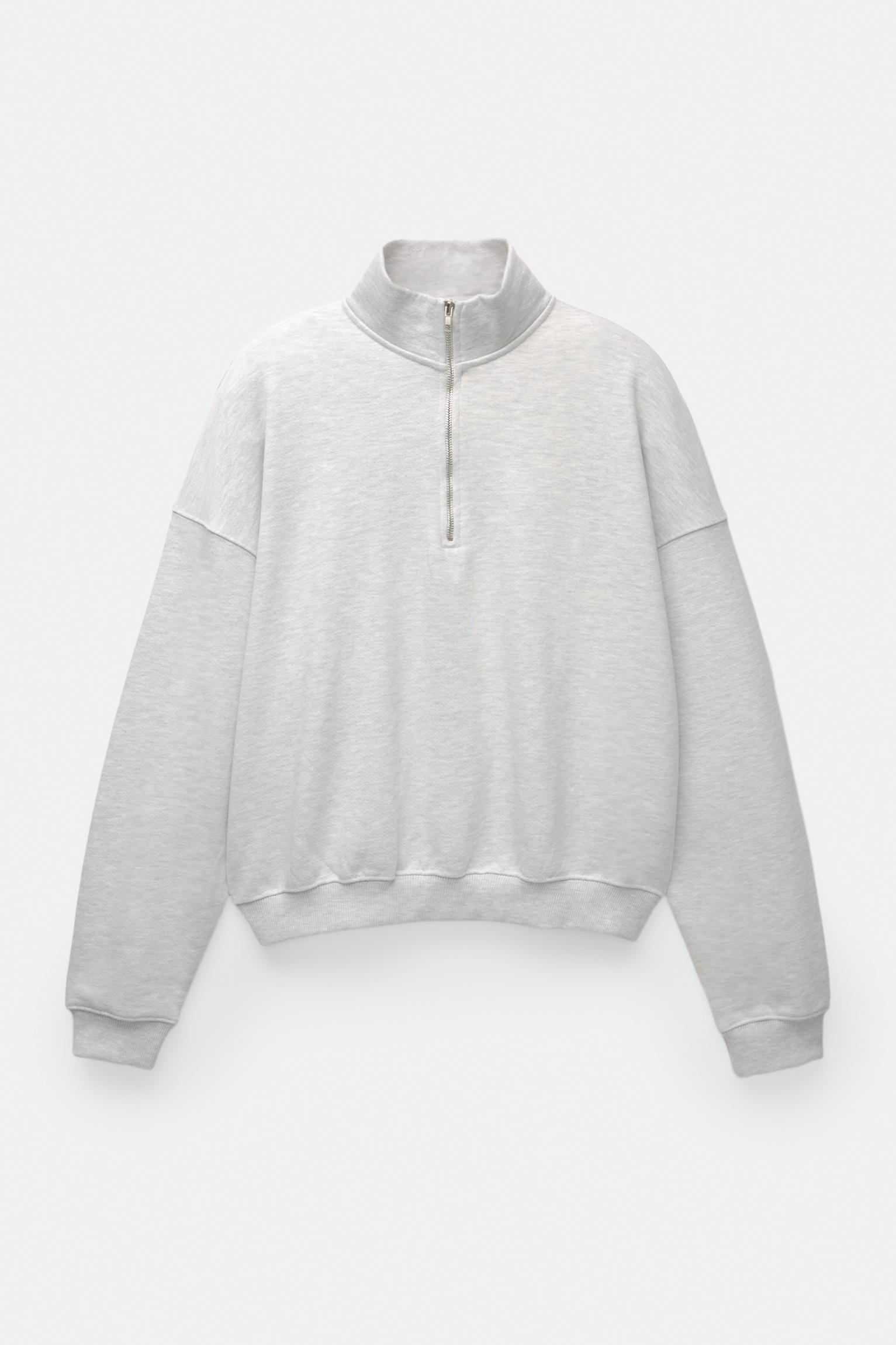 Boxy zip-up sweatshirt Product Image