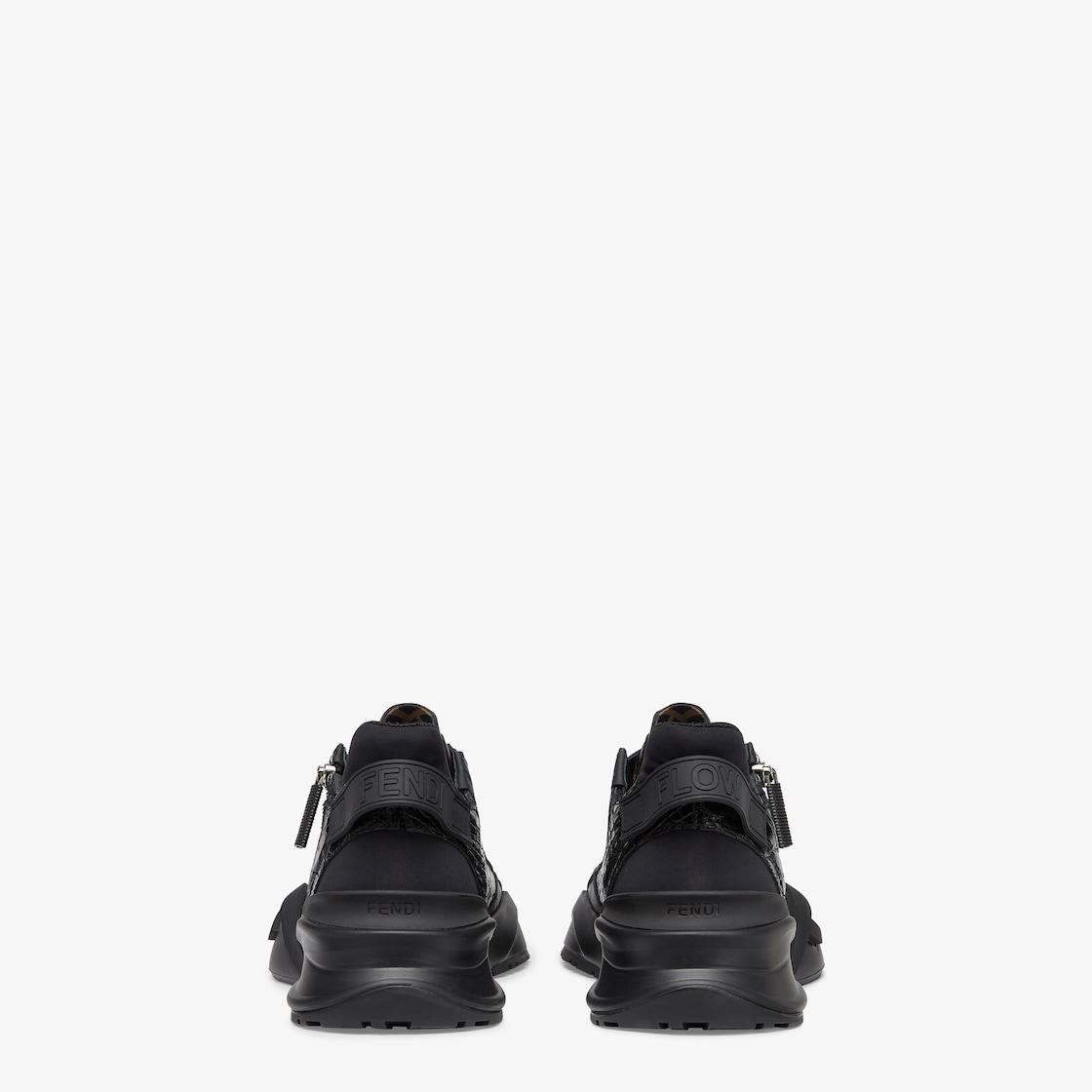 Fendi Flow SneakersBlack caiman low-tops Product Image