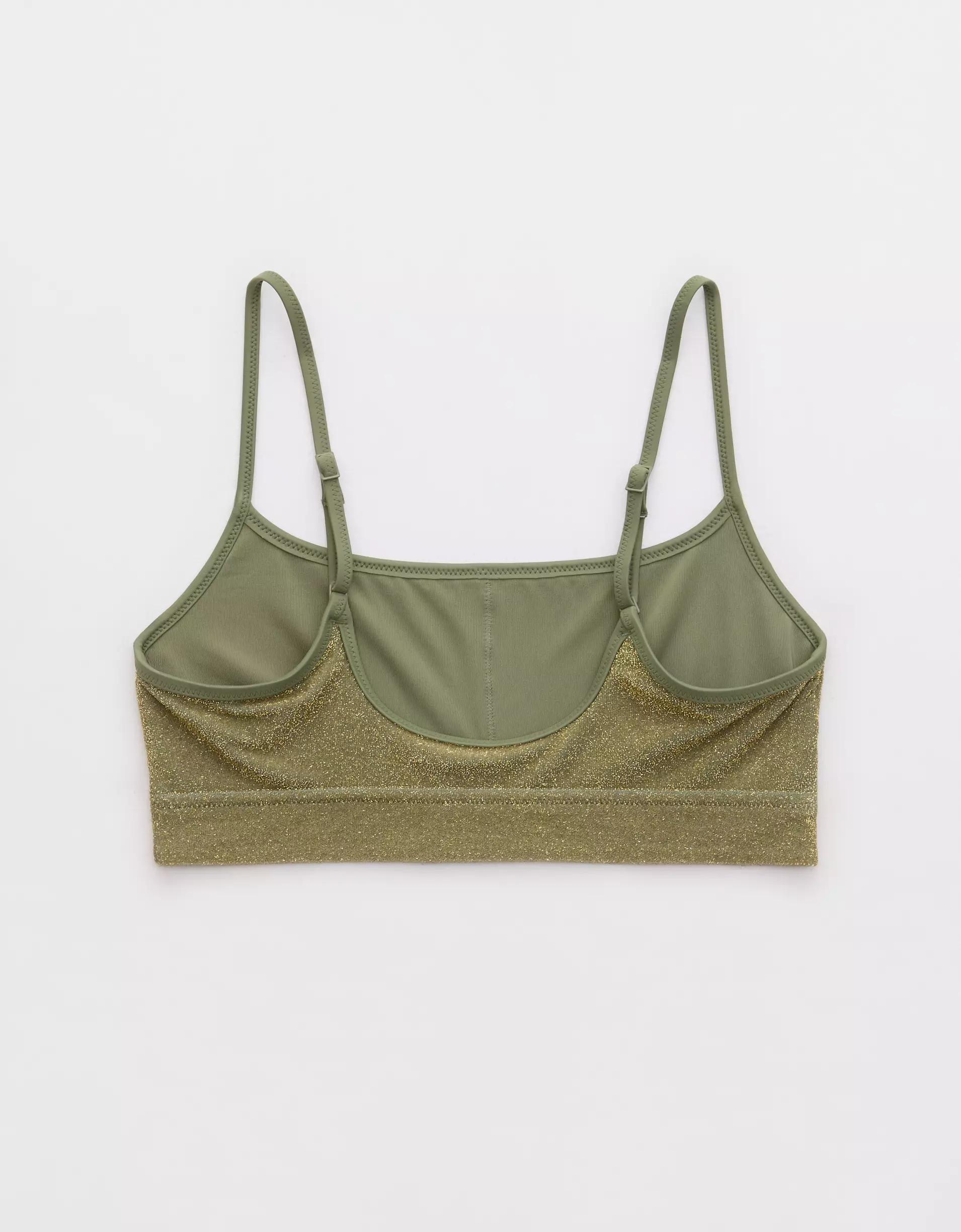 Aerie Sparkle Straight Scoop Bikini Top Product Image